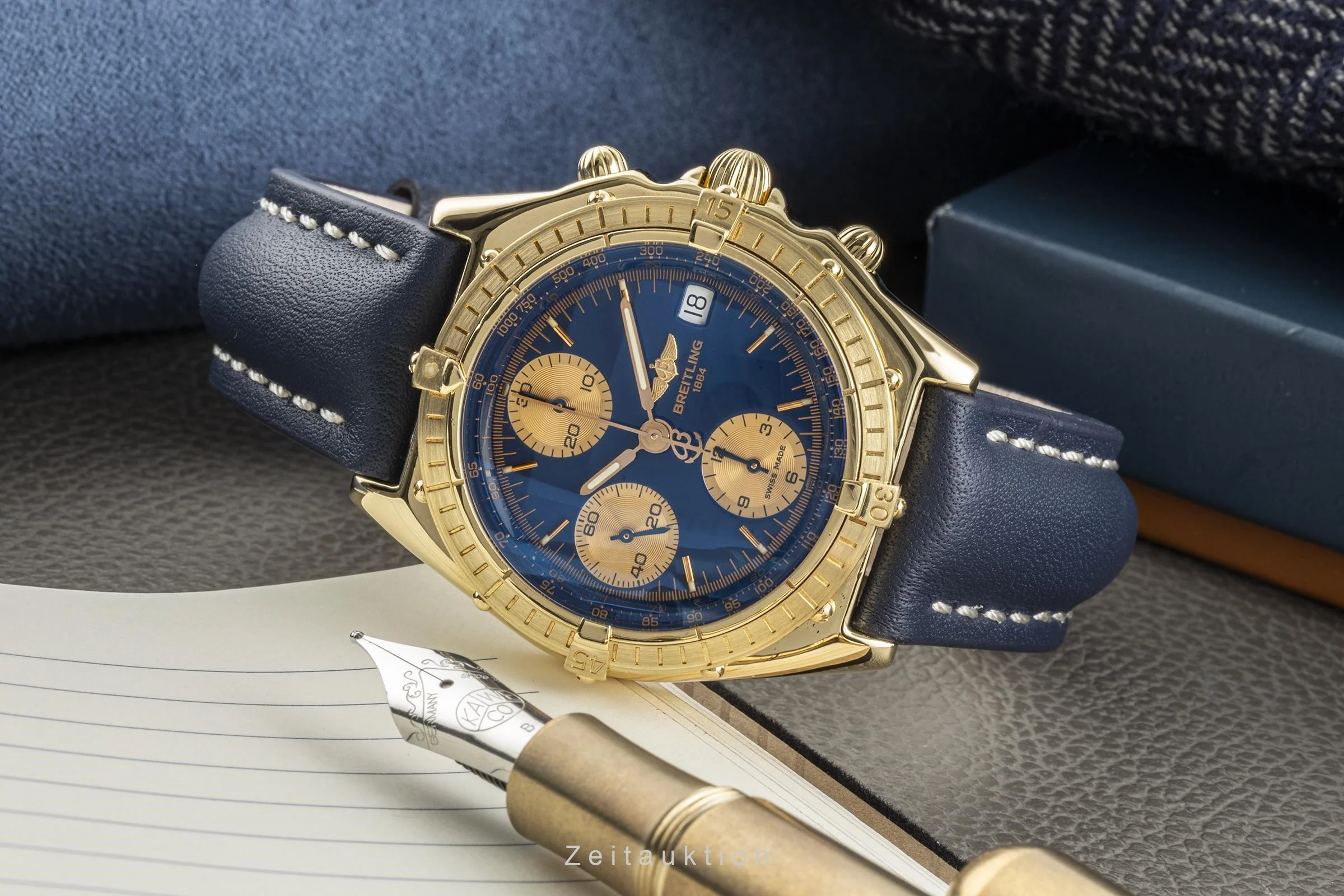 Breitling Chronomat chronograph 18 ct gold automatic men's watch K13047  [2303733] - Image 2