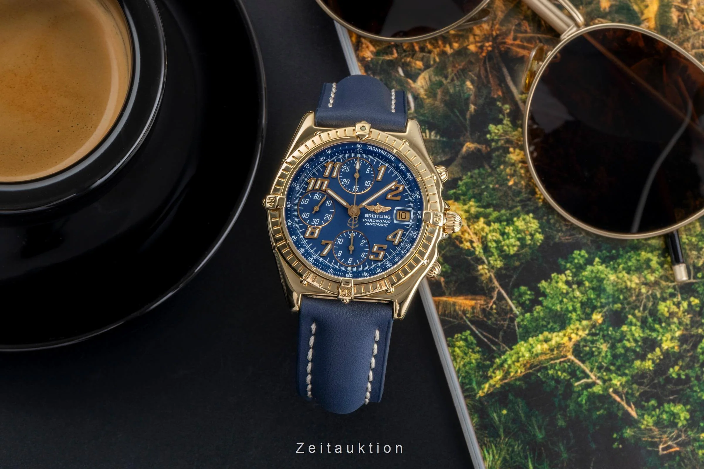 Breitling Chronomat chronograph 18 ct gold automatic men's watch K13047 , 81950  [2501375] - Image 4