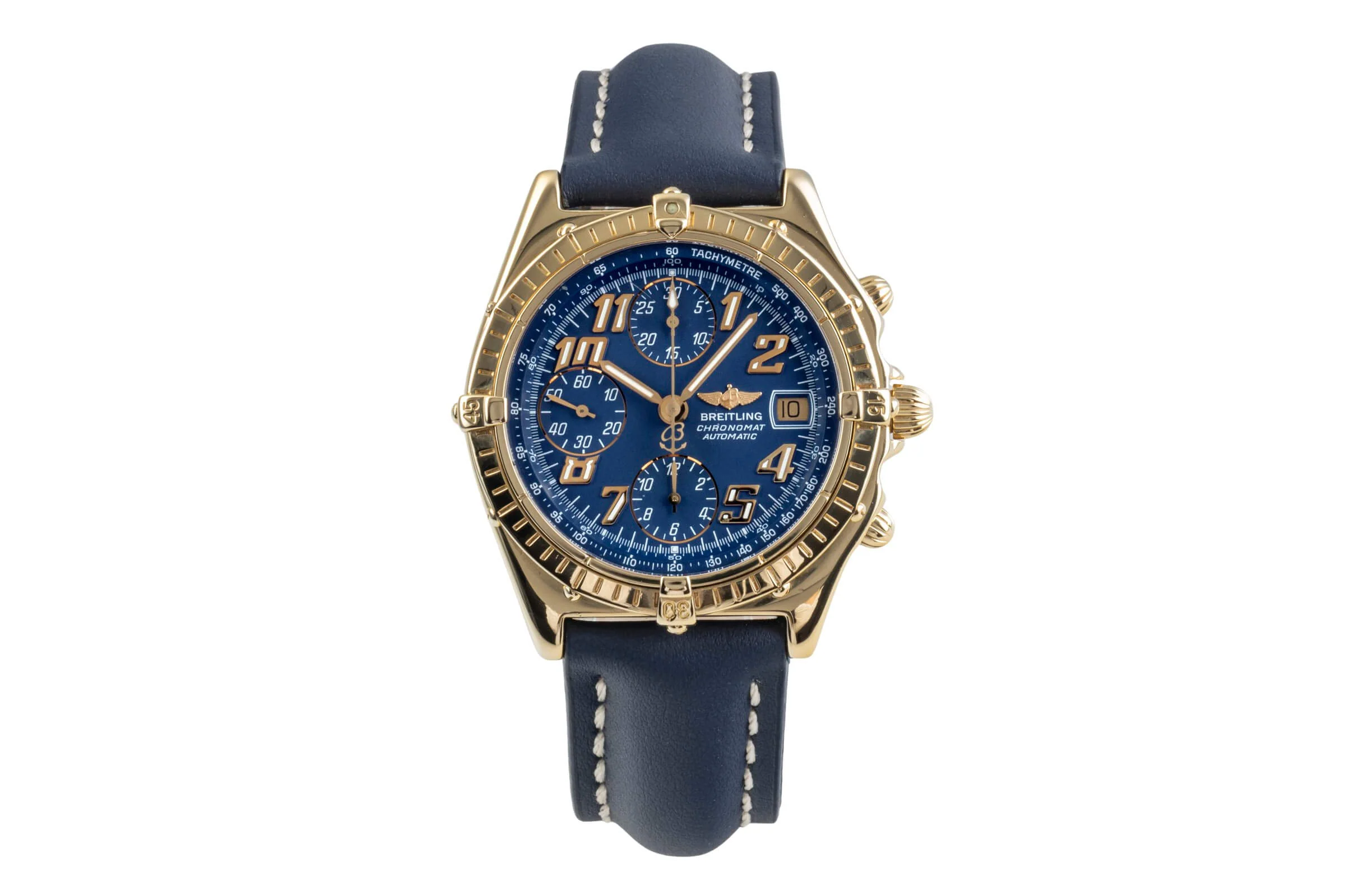 Breitling Chronomat chronograph 18 ct gold automatic men's watch K13047 , 81950  [2501375] - Image 5