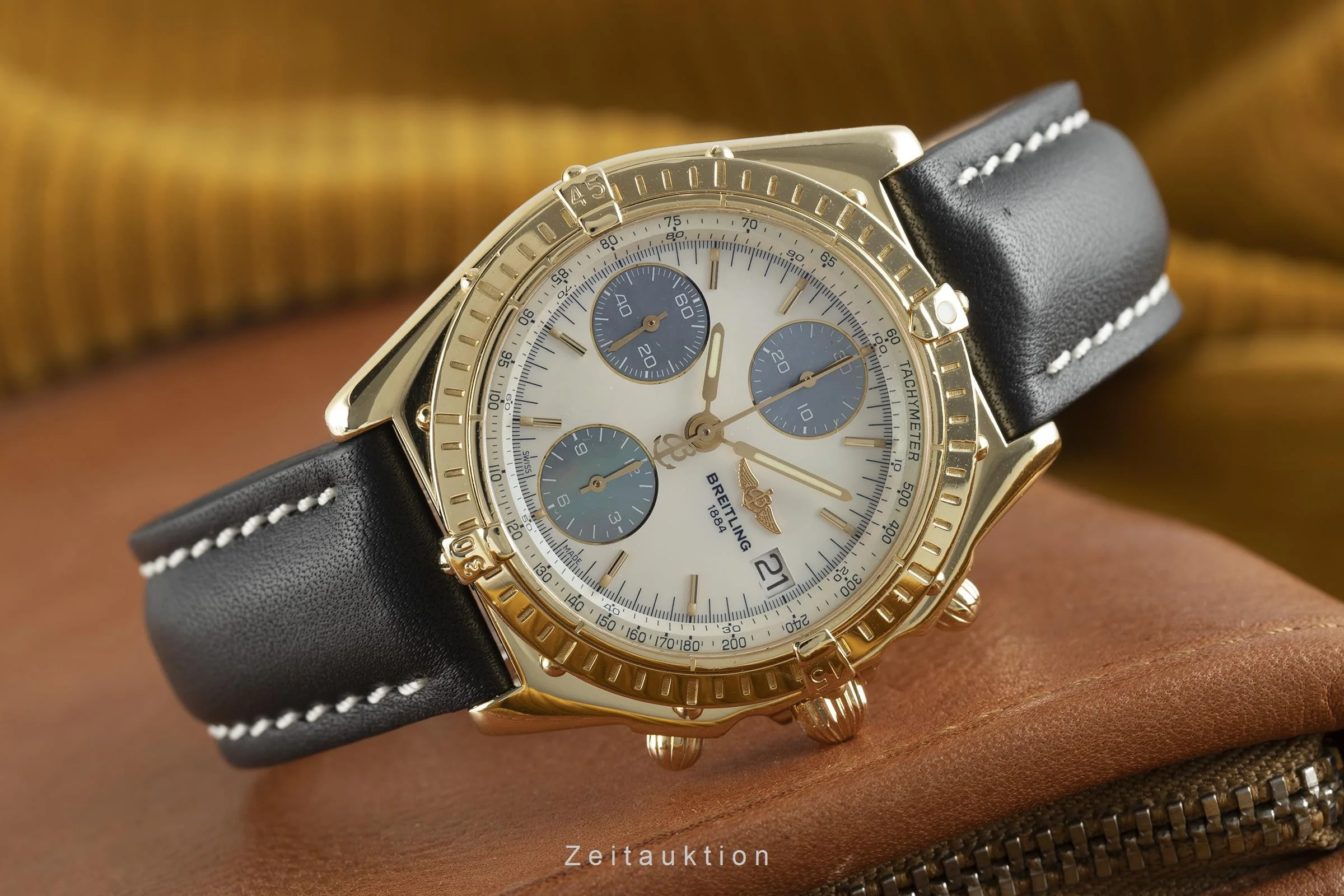 Breitling Chronomat chronograph 18 ct gold automatic men's watch K13050.1 LP: 22400EUR  [2108819] - Image 2