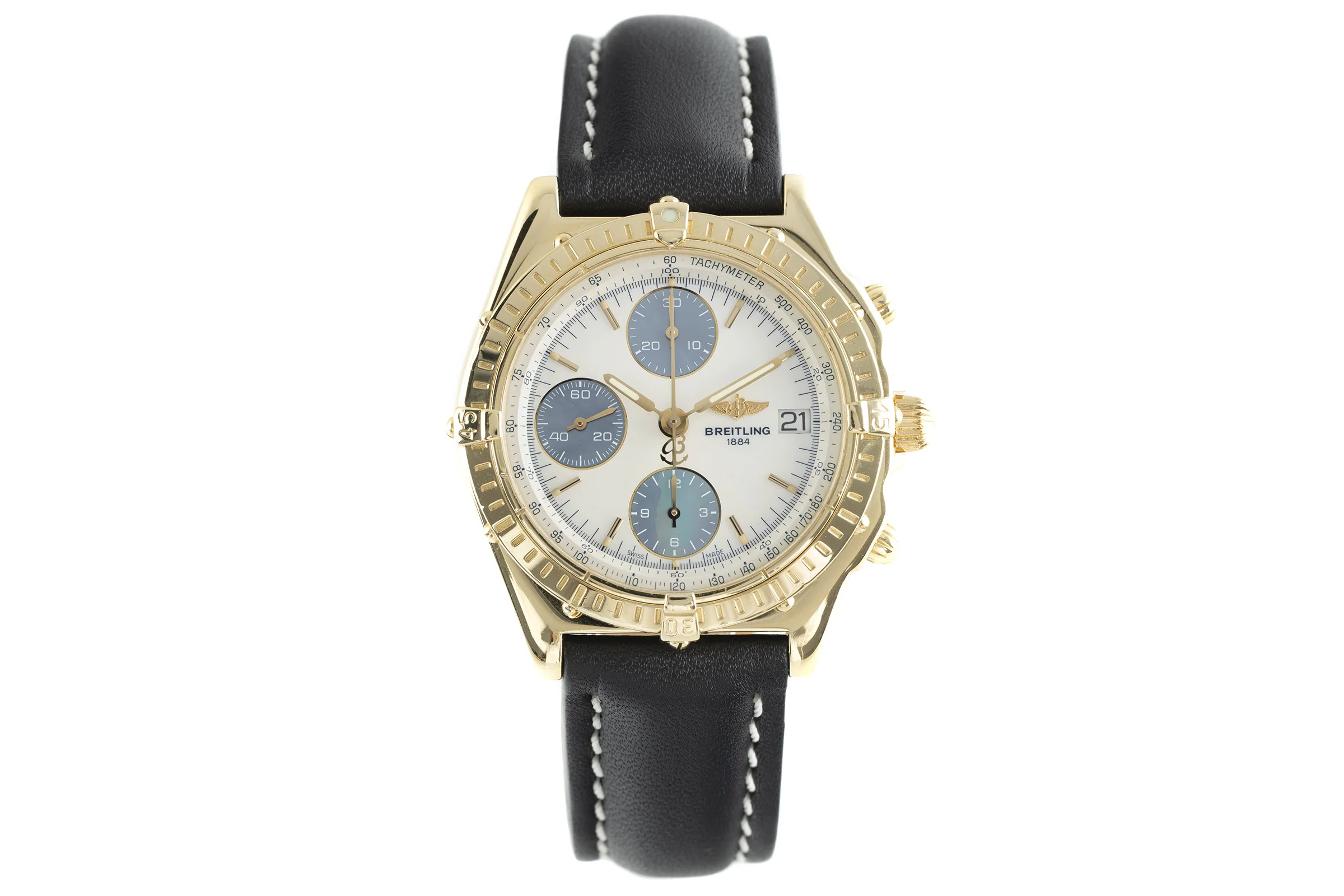 Breitling Chronomat chronograph 18 ct gold automatic men's watch K13050.1 LP: 22400EUR  [2108819] - Image 4