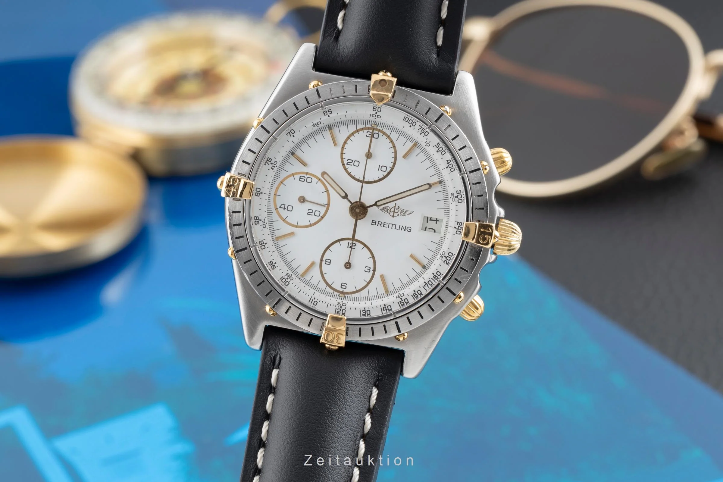 Breitling Chronomat chronograph gilt / steel automatic men's watch 81.950  [2501642] - Image 2