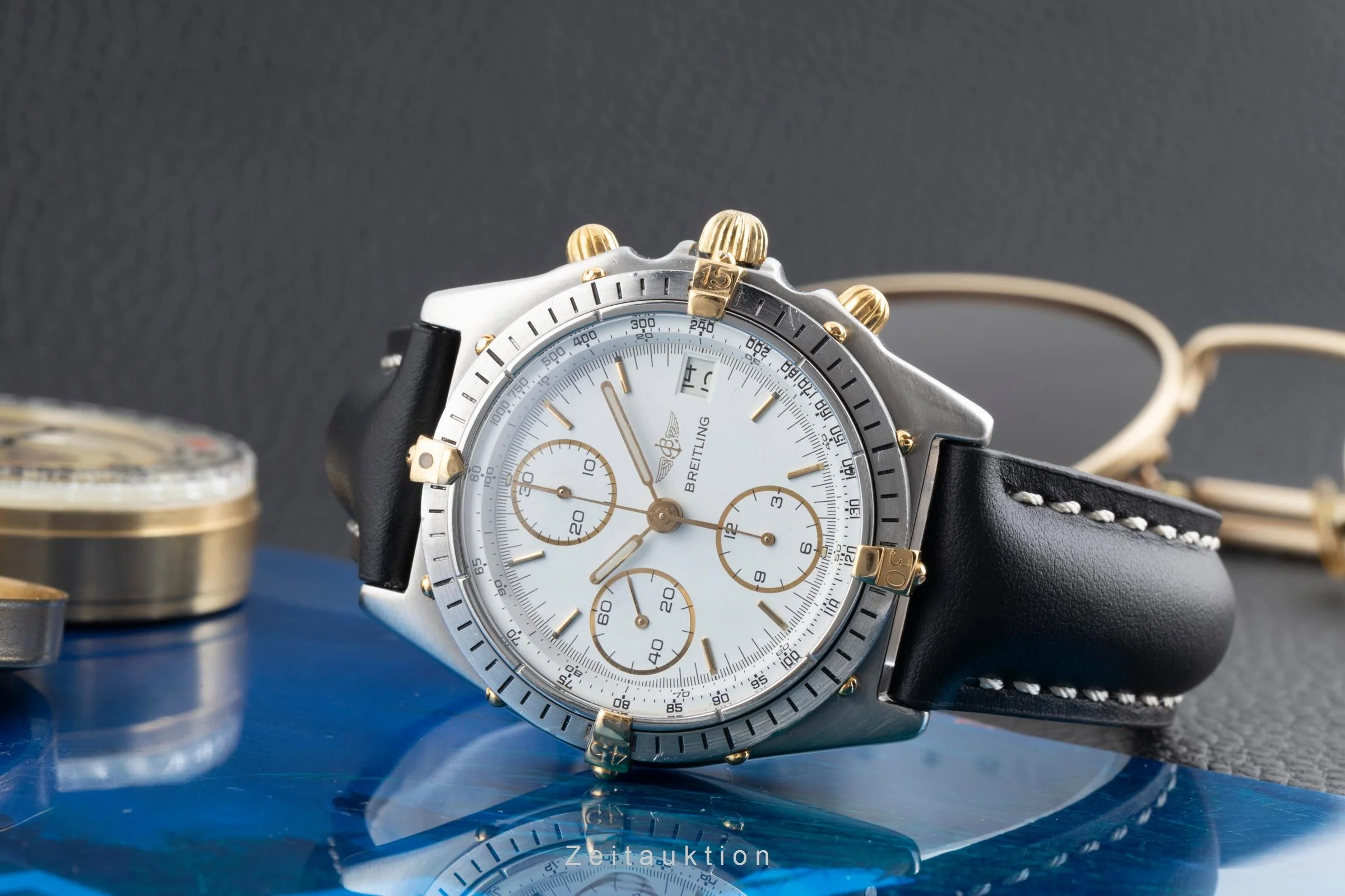 Breitling Chronomat chronograph gilt / steel automatic men's watch 81.950  [2501642] - Image 3