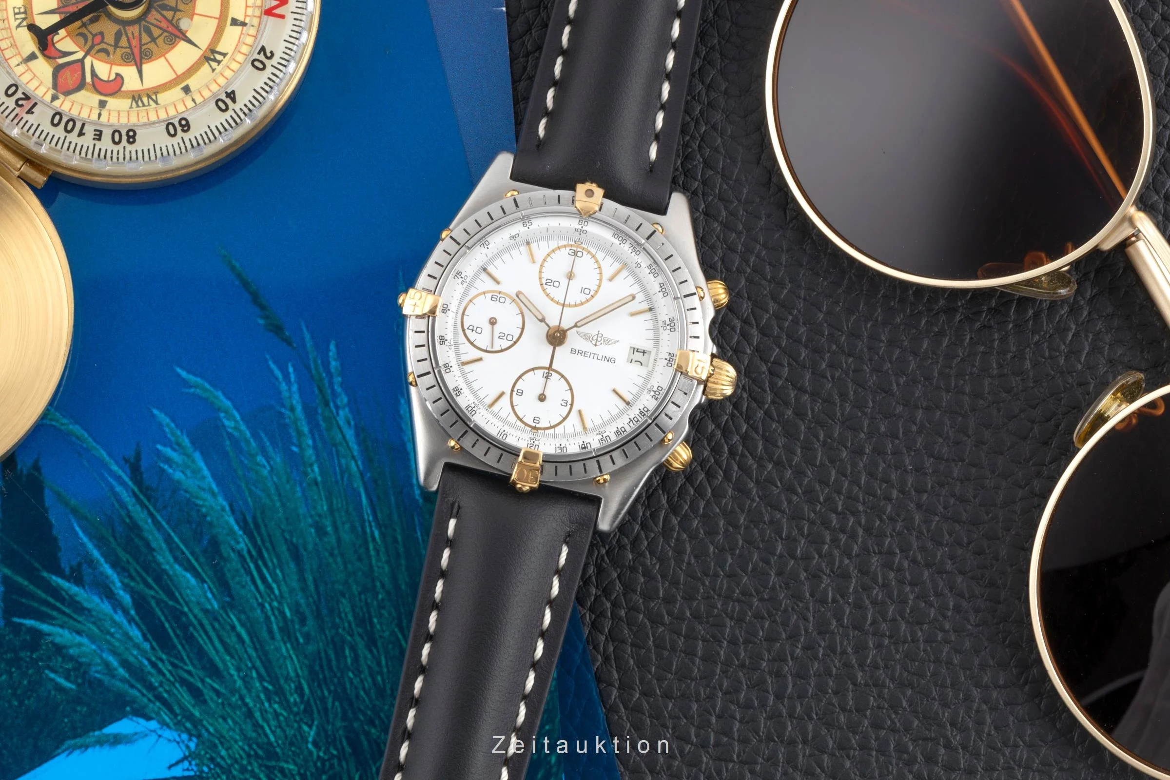 Breitling Chronomat chronograph gilt / steel automatic men's watch 81.950  [2501642] - Image 4