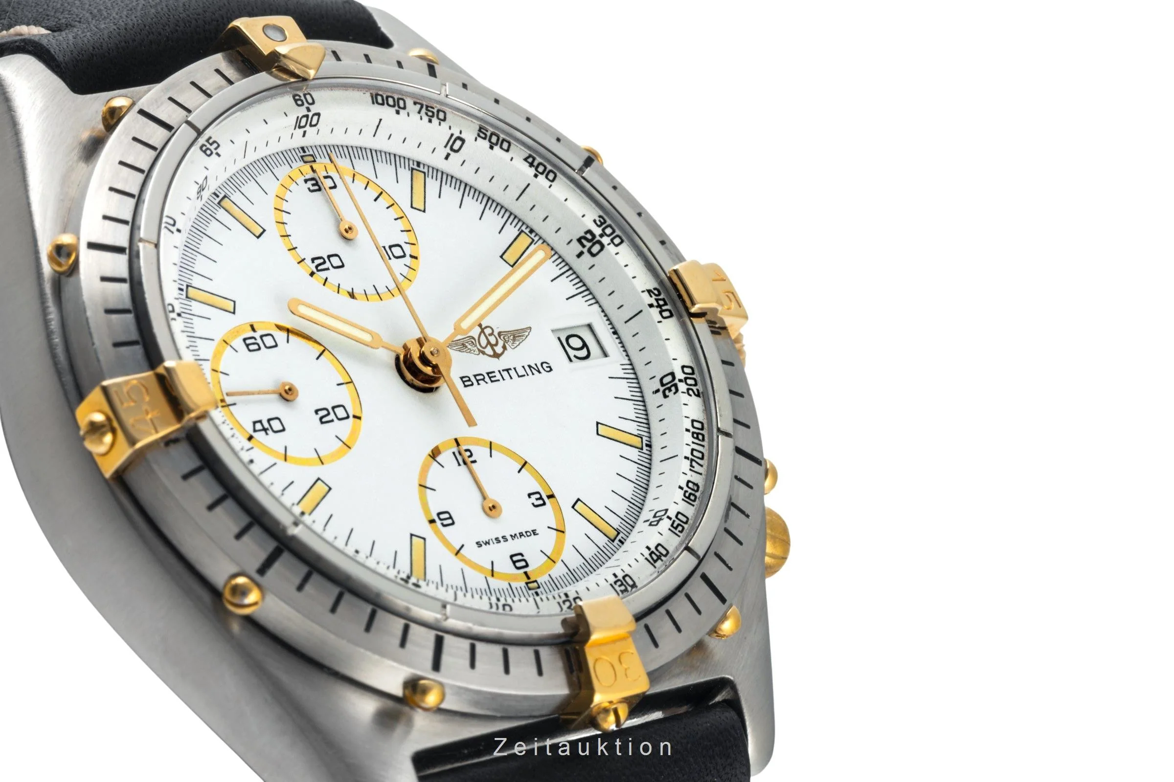 Breitling Chronomat chronograph gilt / steel automatic men's watch 81.950 Vintage  [2400497] - Image 13