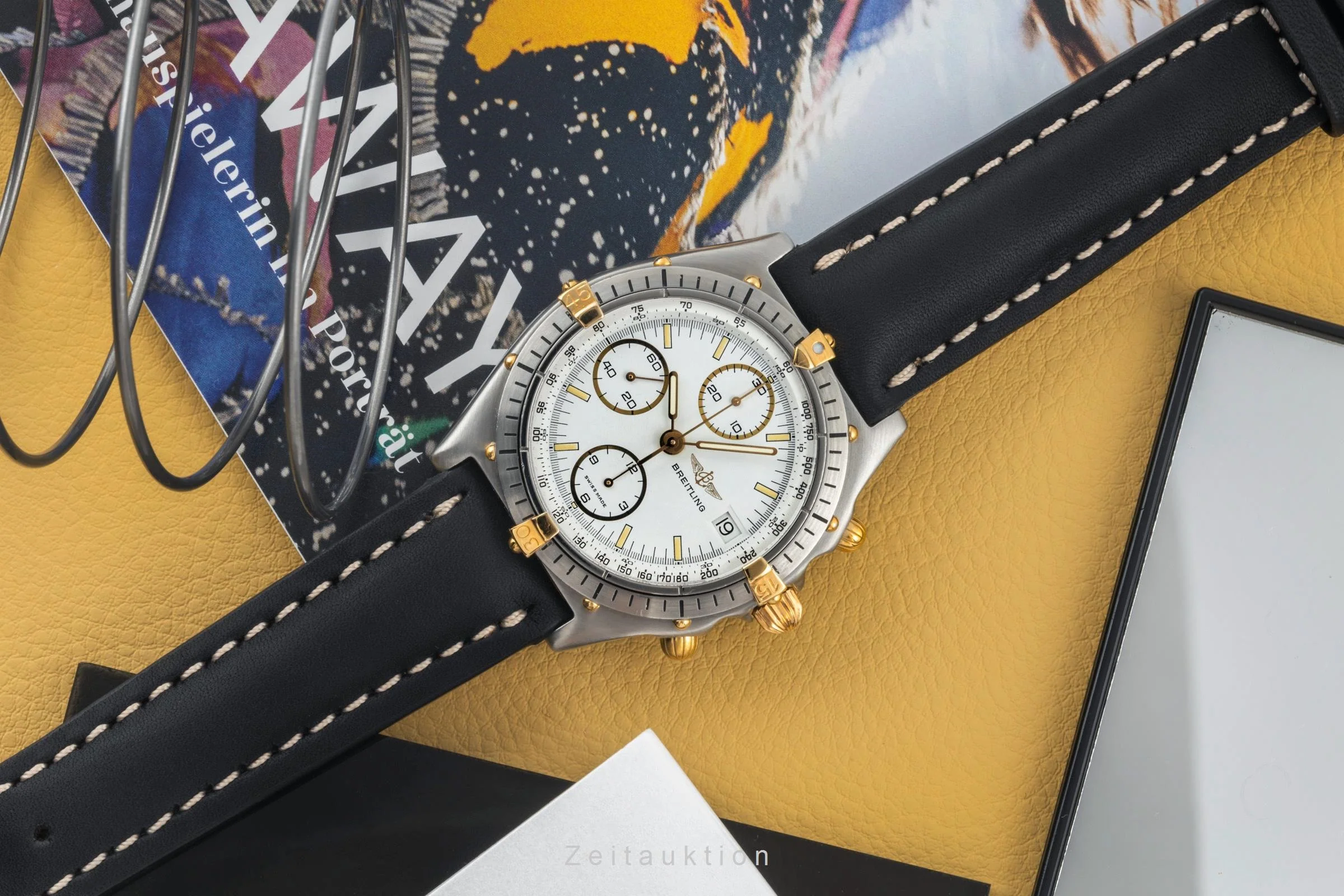 Breitling Chronomat chronograph gilt / steel automatic men's watch 81.950 Vintage  [2400497] - Image 14