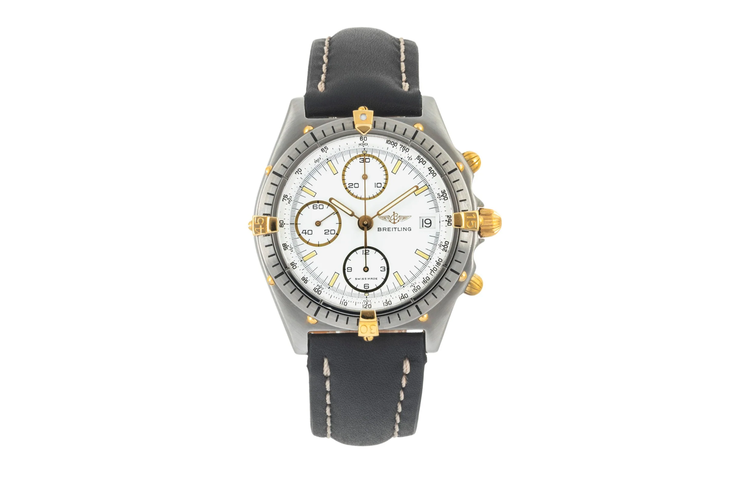 Breitling Chronomat chronograph gilt / steel automatic men's watch 81.950 Vintage  [2400497] - Image 4