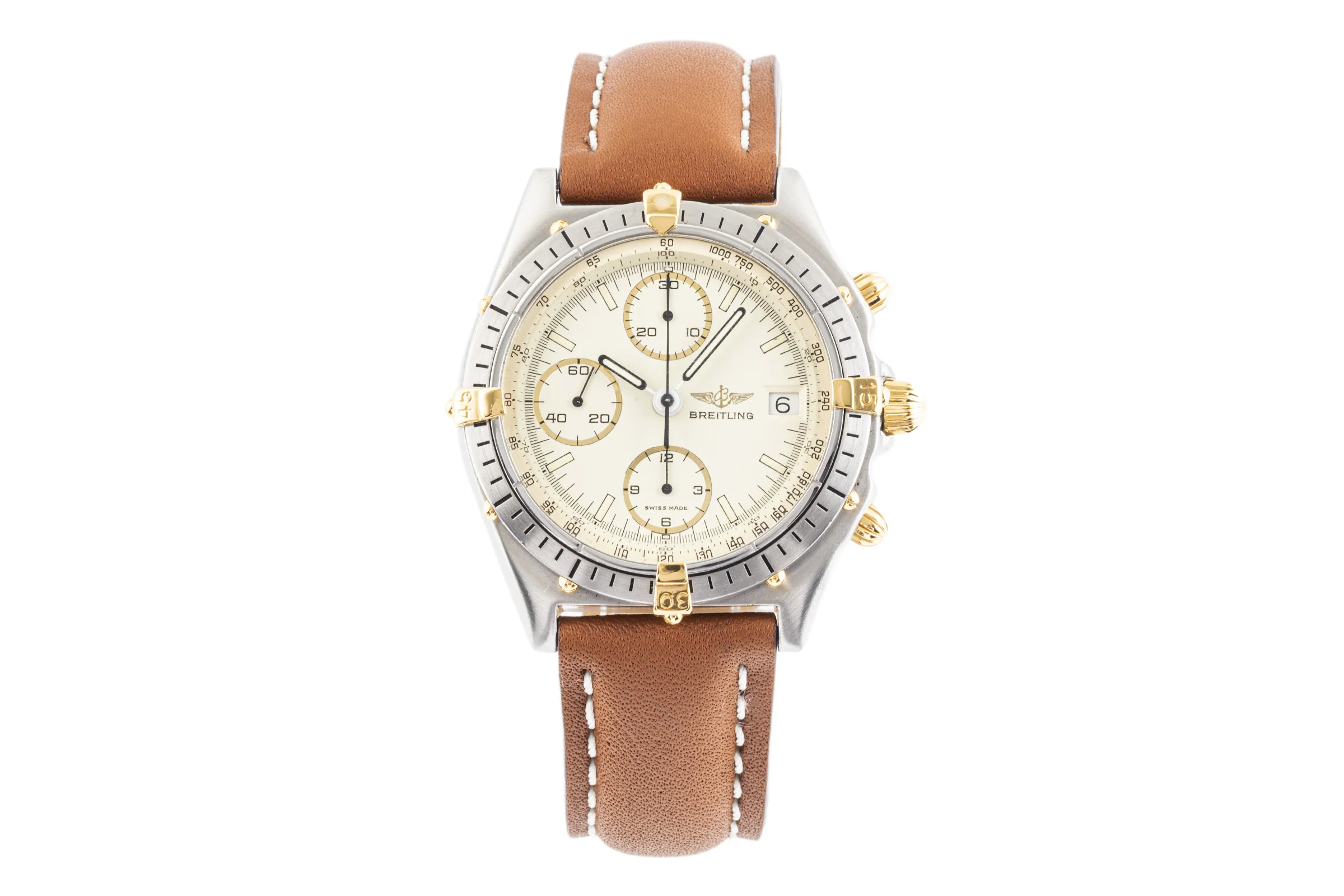 Breitling Chronomat chronograph gilt / steel automatic men's watch 81950  [2301510] - Image 4