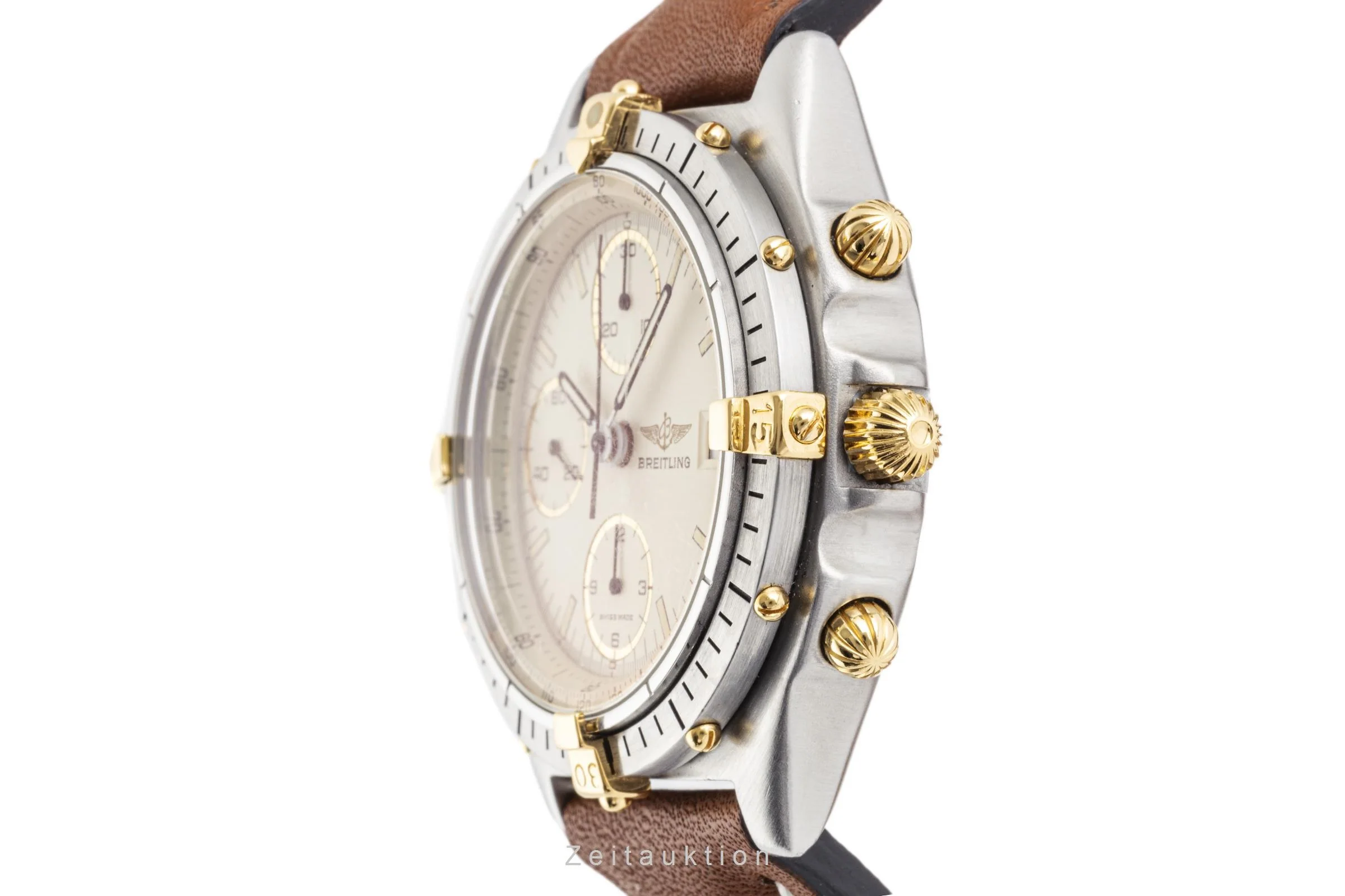 Breitling Chronomat chronograph gilt / steel automatic men's watch 81950  [2301510] - Image 6