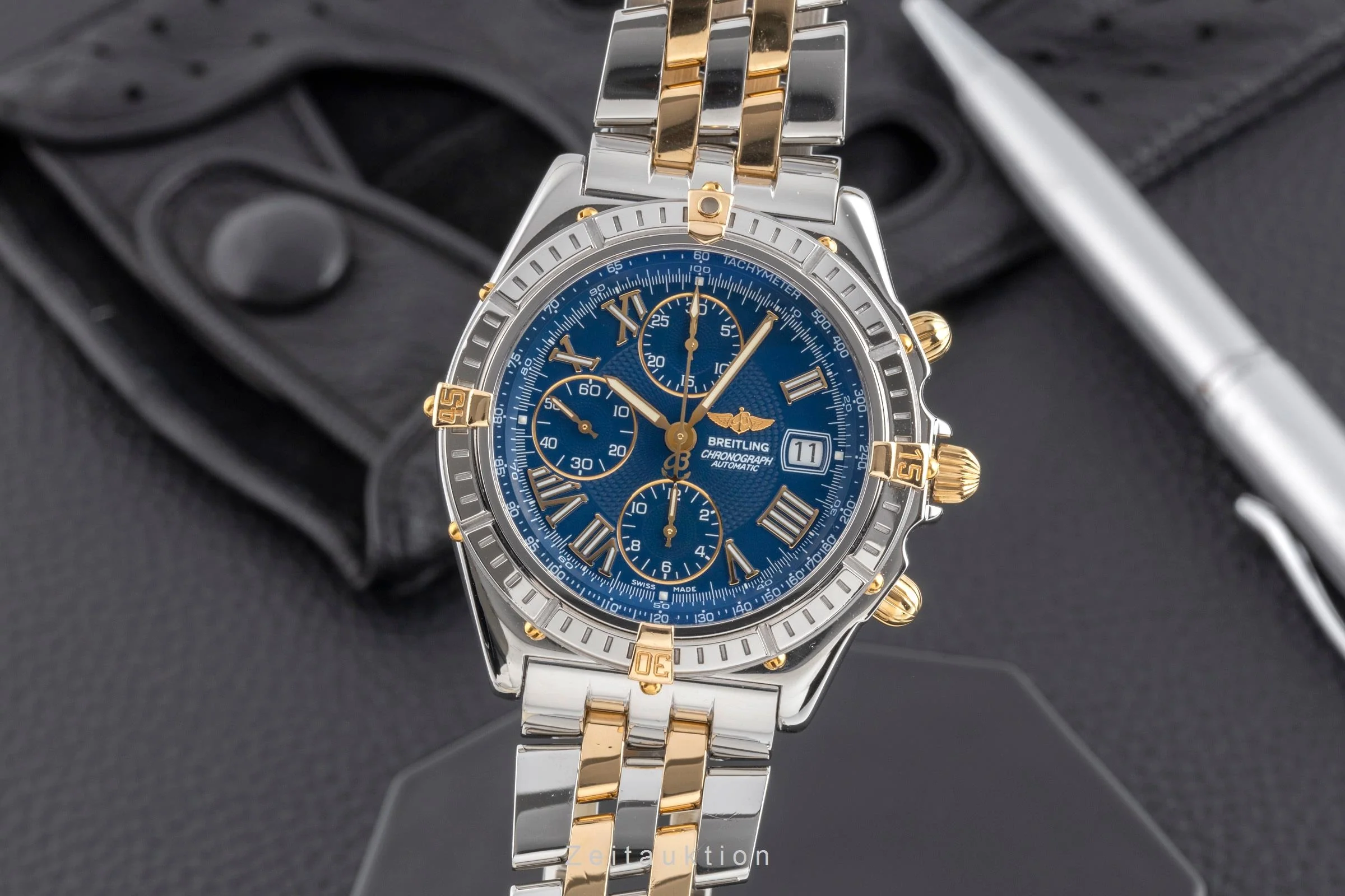 Breitling Chronomat chronograph gilt / steel automatic men's watch 81950  [2502052] - Image 2