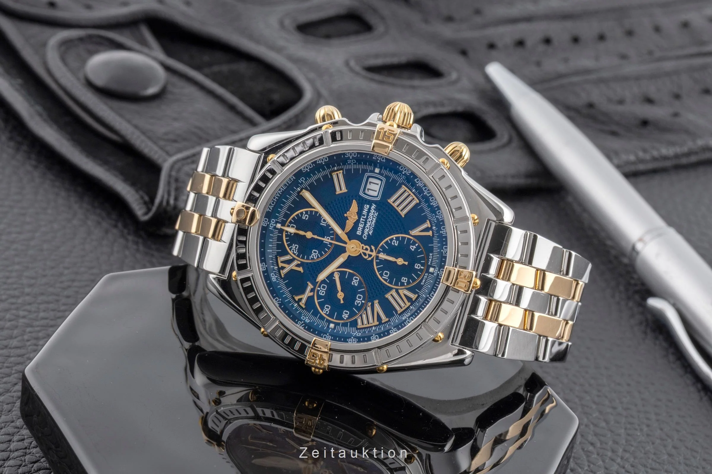 Breitling Chronomat chronograph gilt / steel automatic men's watch 81950  [2502052] - Image 3