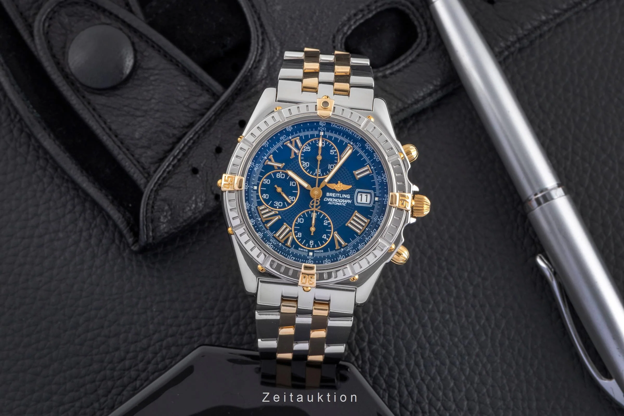 Breitling Chronomat chronograph gilt / steel automatic men's watch 81950  [2502052] - Image 4