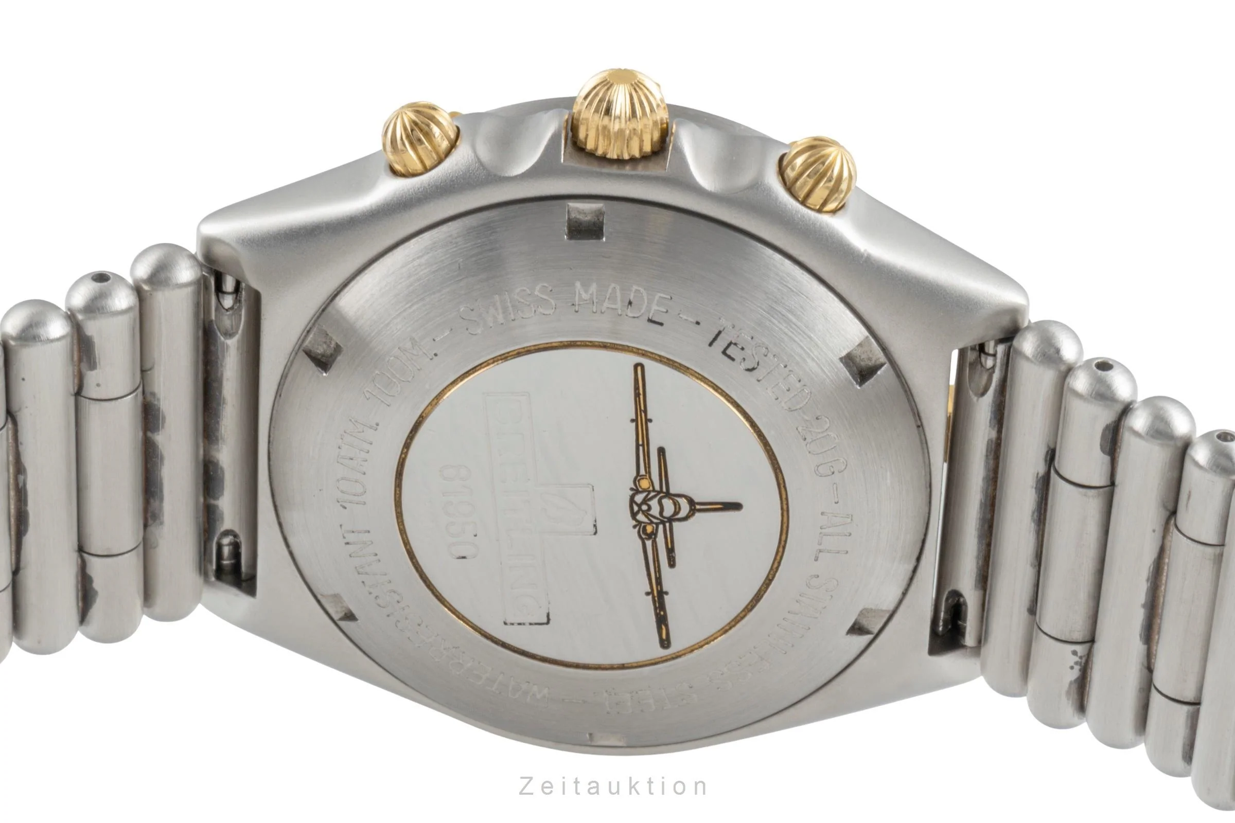 Breitling Chronomat chronograph gilt / steel automatic men's watch 81950  [2505250] - Image 11