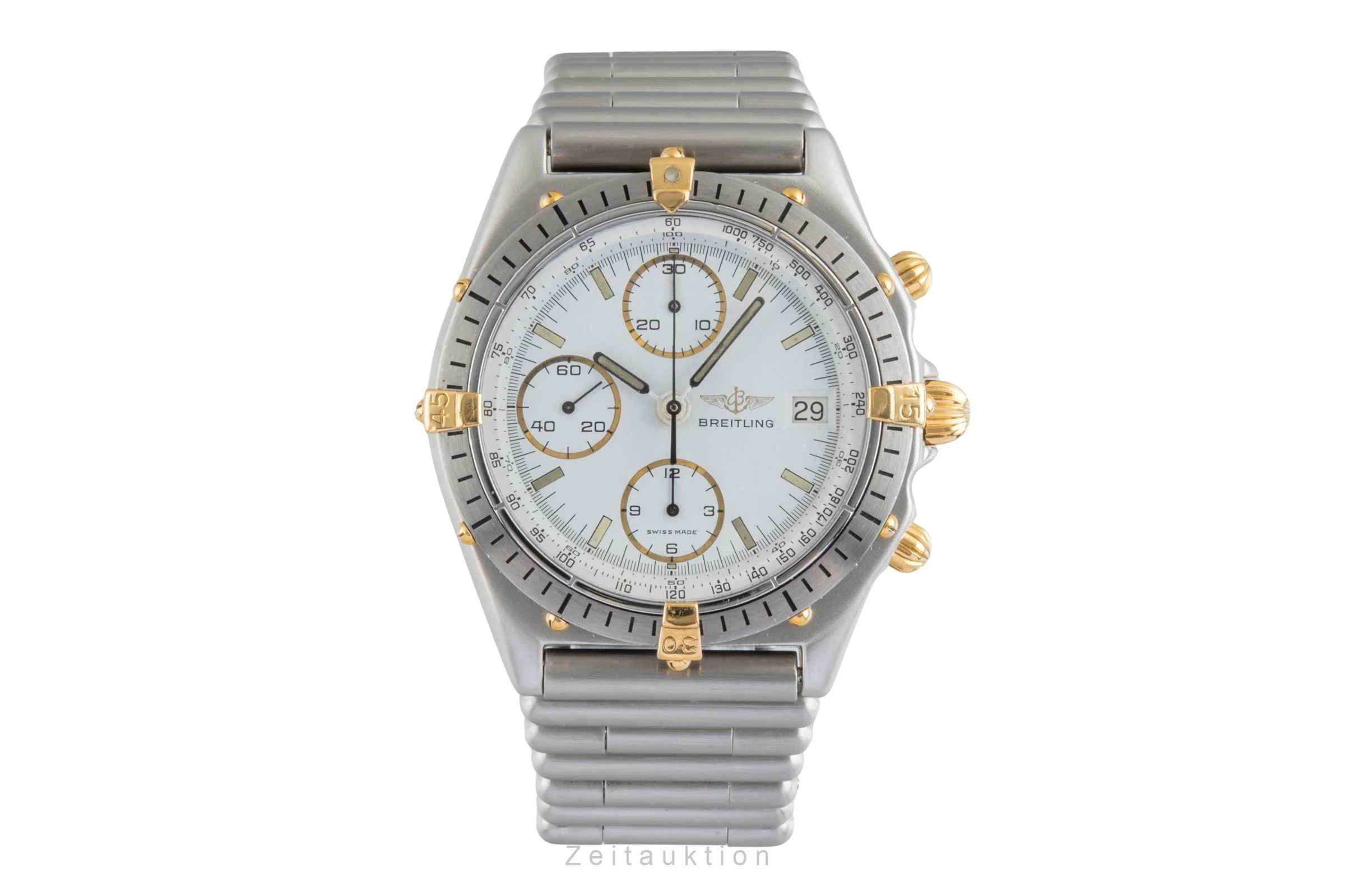Breitling Chronomat chronograph gilt / steel automatic men's watch 81950  [2505250] - Image 5