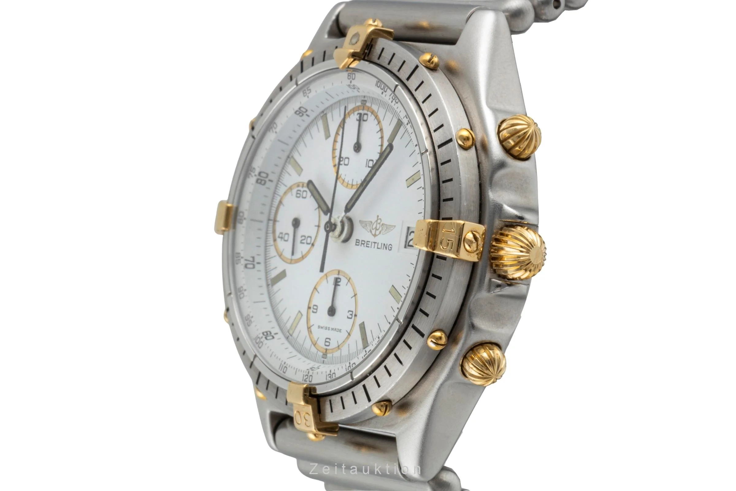 Breitling Chronomat chronograph gilt / steel automatic men's watch 81950  [2505250] - Image 7