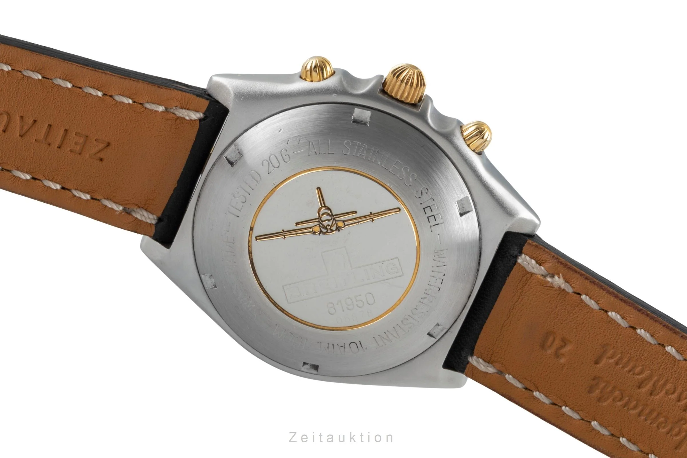 Breitling Chronomat chronograph gilt / steel automatic men's watch 81950  [2505332] - Image 12