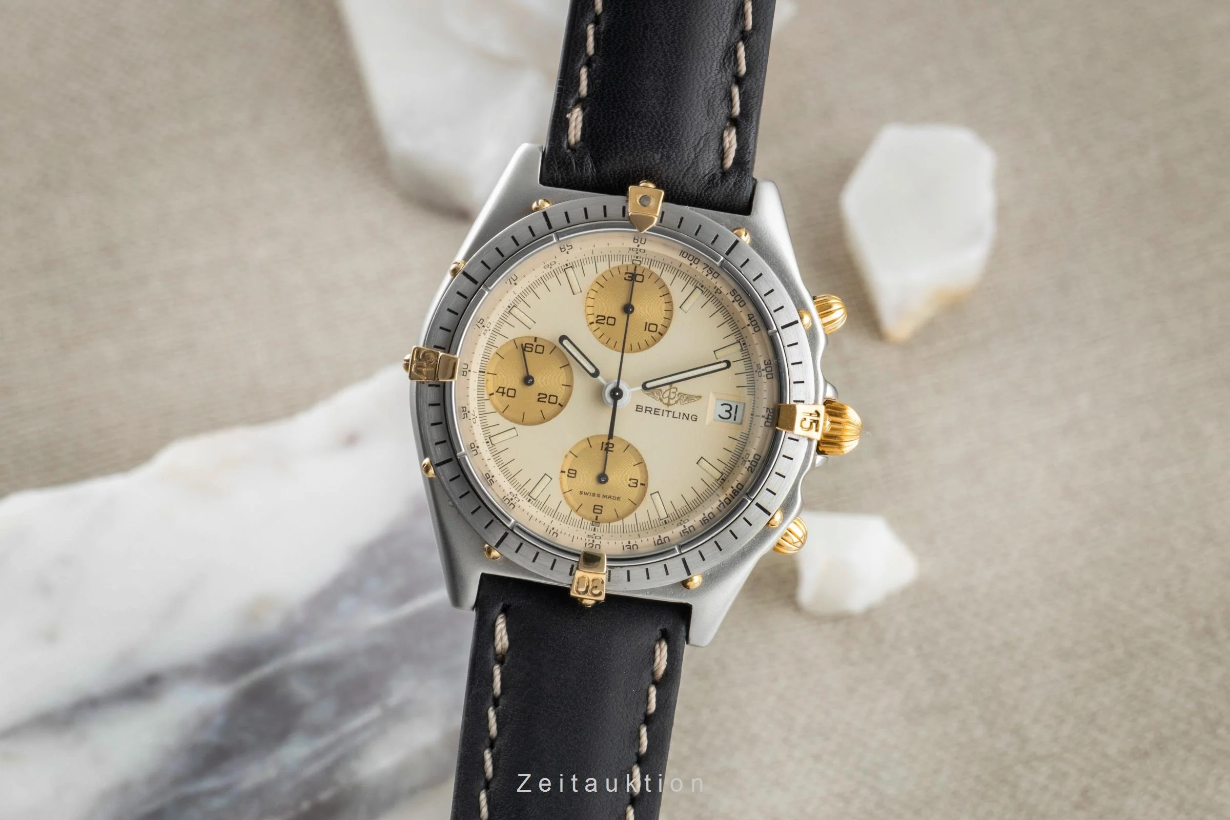Breitling Chronomat chronograph gilt / steel automatic men's watch 81950  [2505332] - Image 2