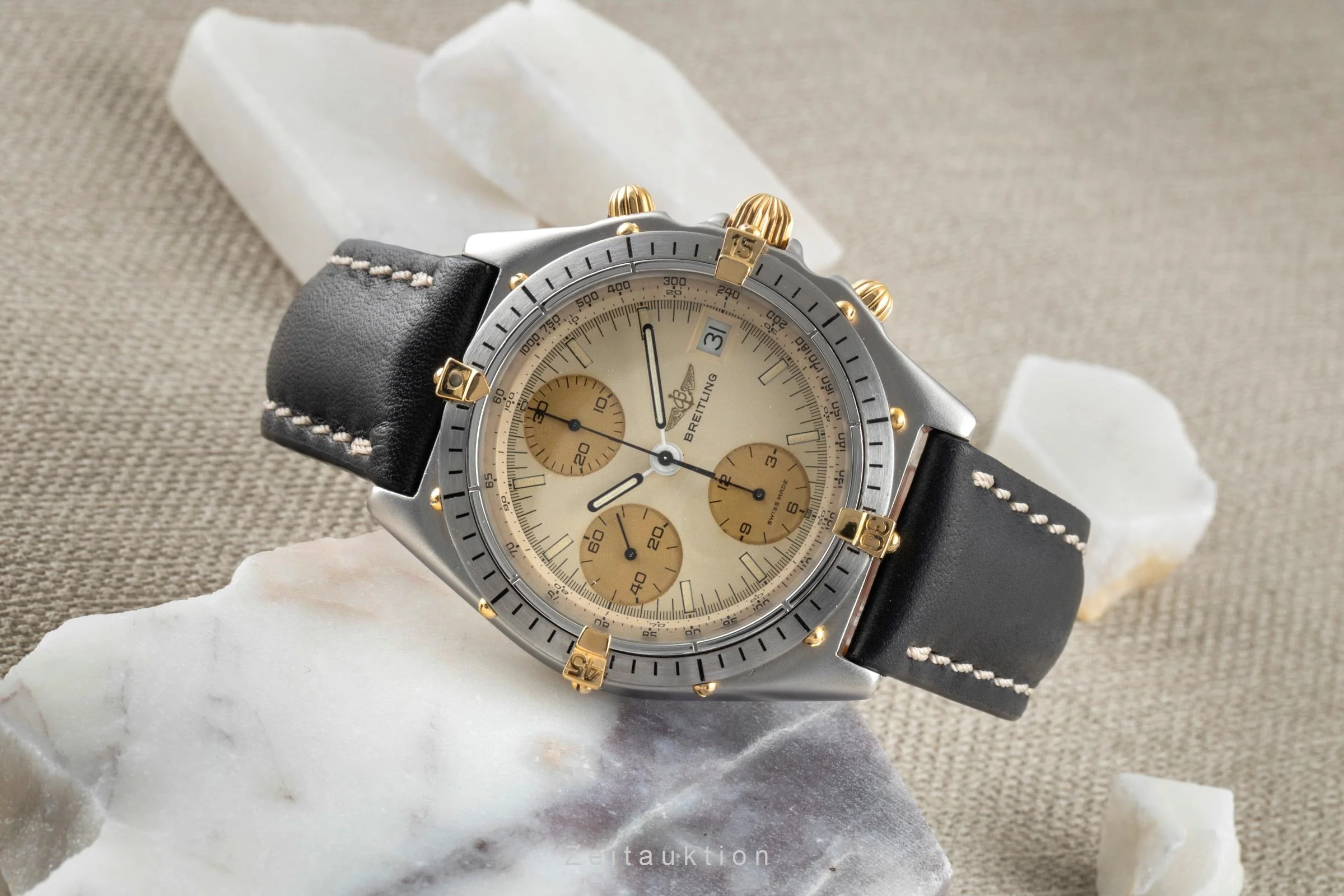 Breitling Chronomat chronograph gilt / steel automatic men's watch 81950  [2505332] - Image 3