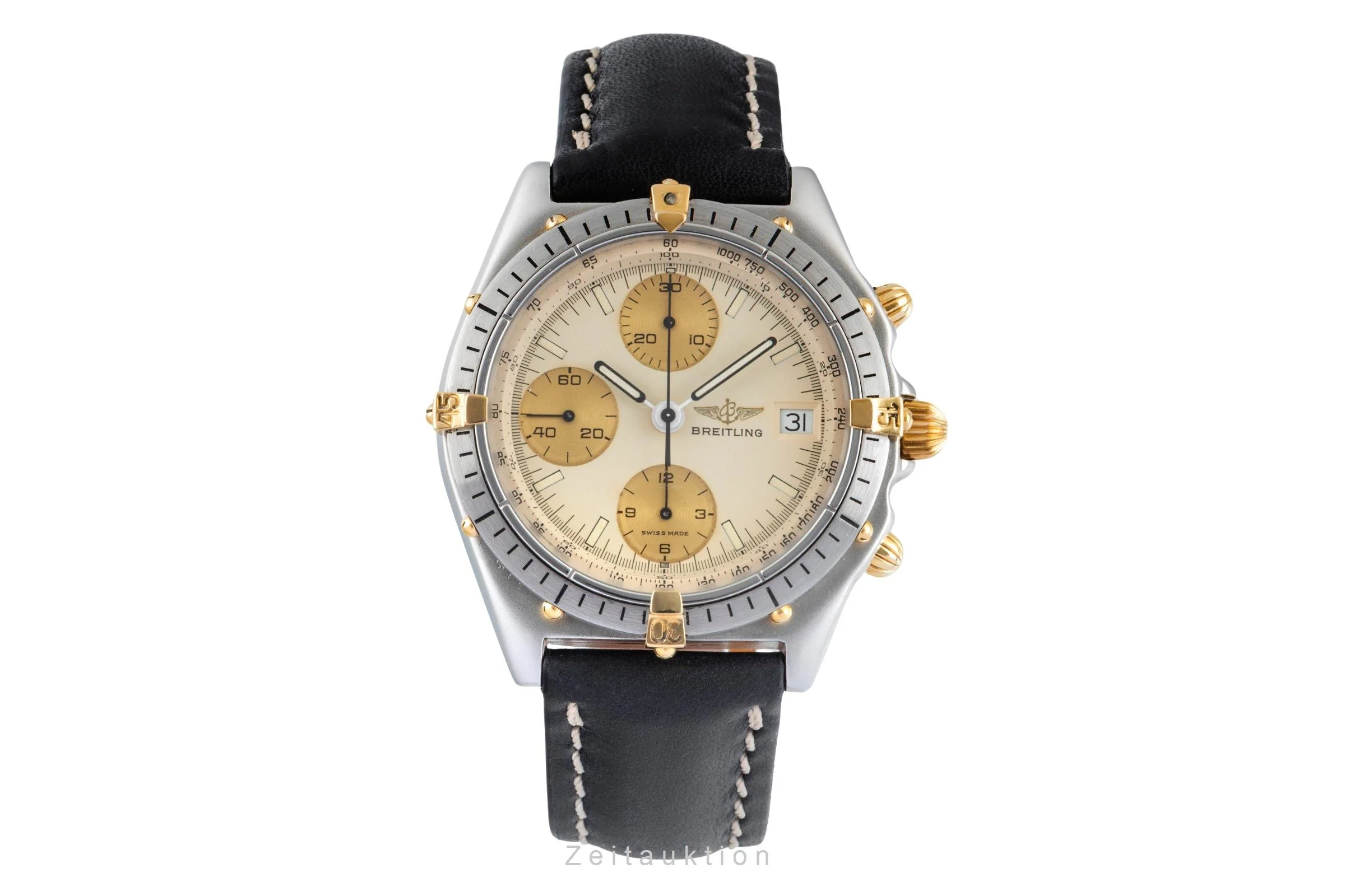 Breitling Chronomat chronograph gilt / steel automatic men's watch 81950  [2505332] - Image 5