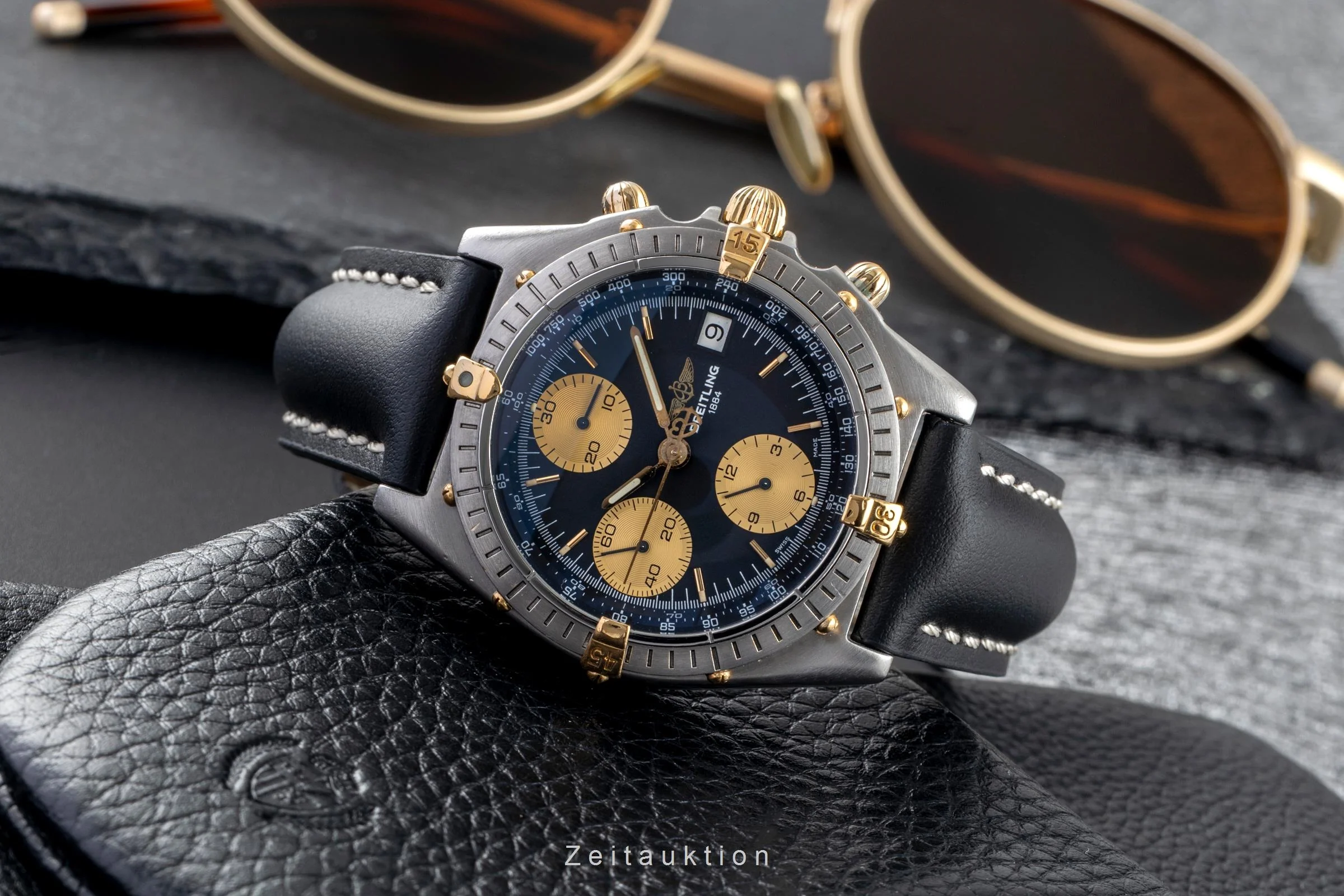 Breitling Chronomat chronograph gilt / steel automatic men's watch B13047  [2502256] - Image 3