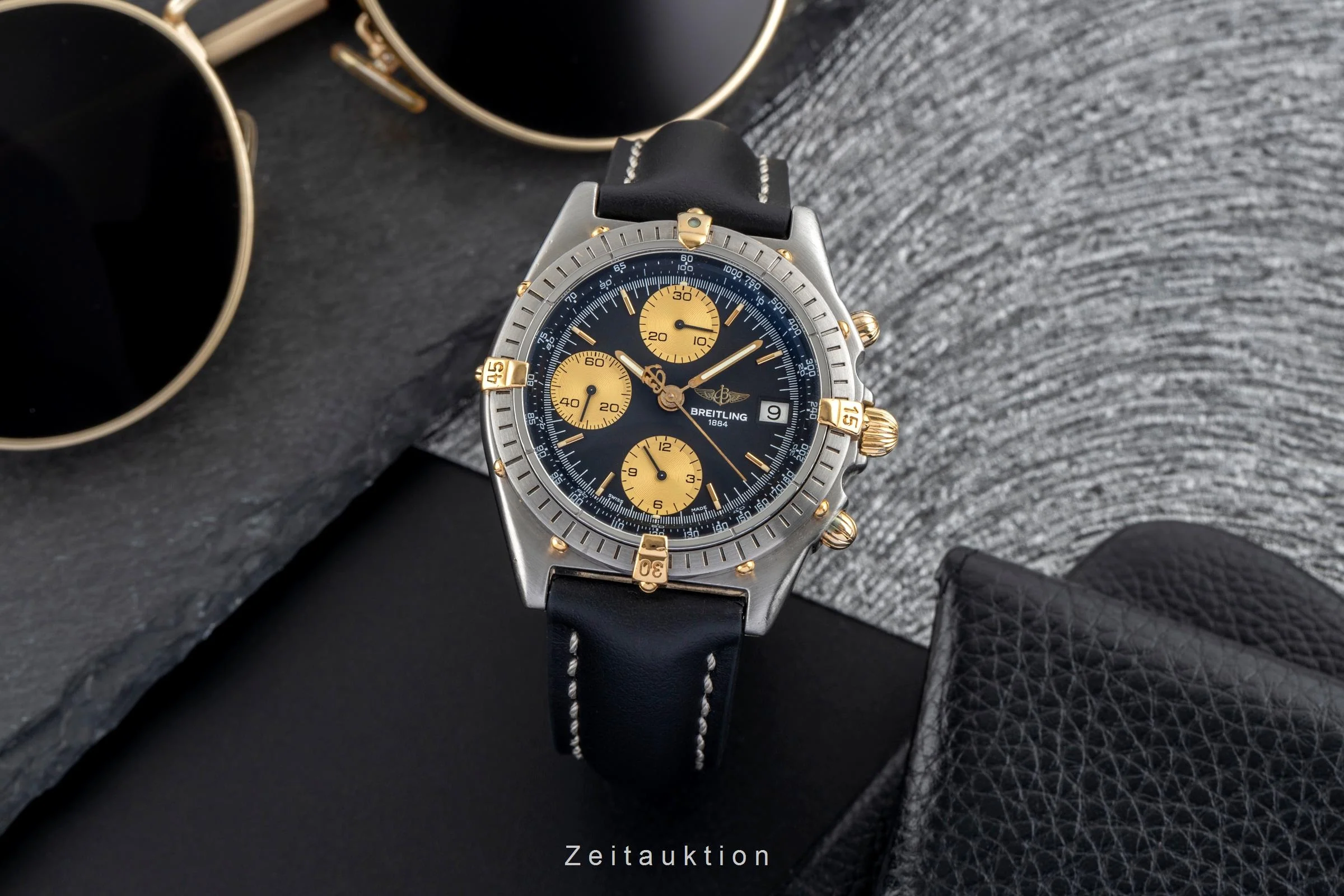 Breitling Chronomat chronograph gilt / steel automatic men's watch B13047  [2502256] - Image 4