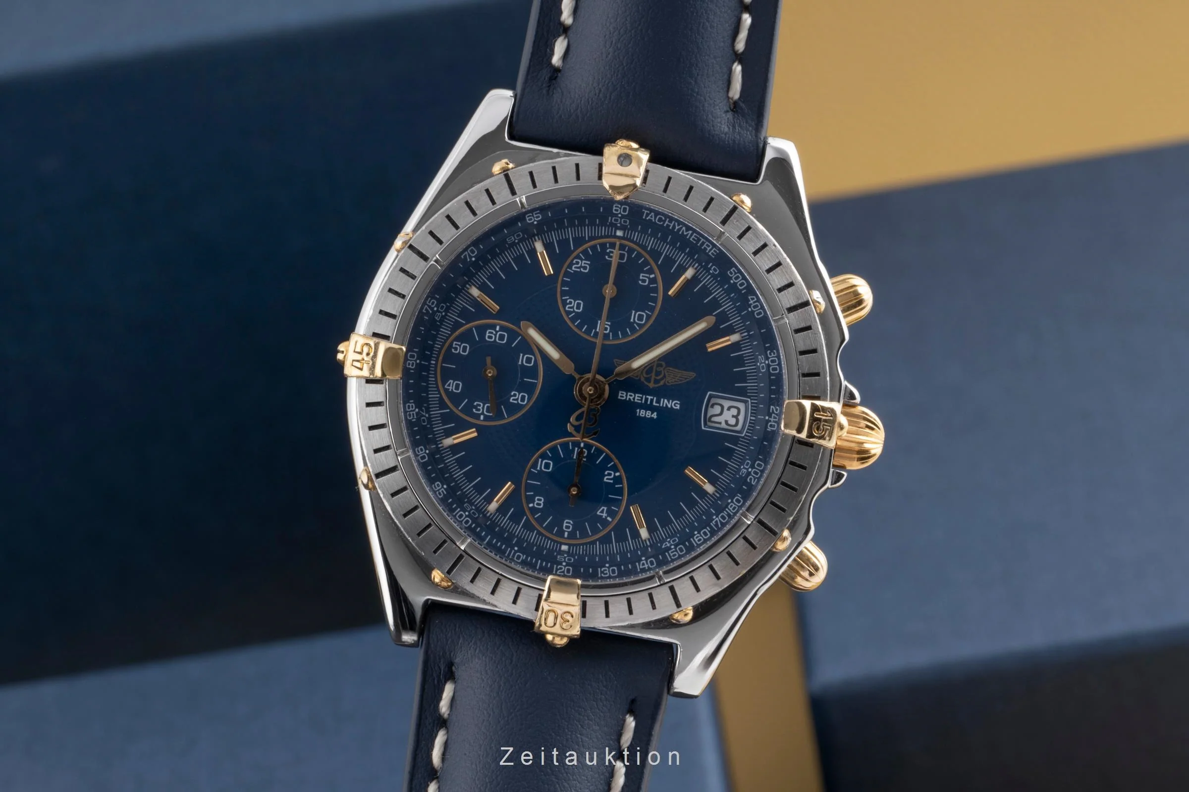 Breitling Chronomat chronograph gilt / steel automatic men's watch B13047  [2502341] - Image 2