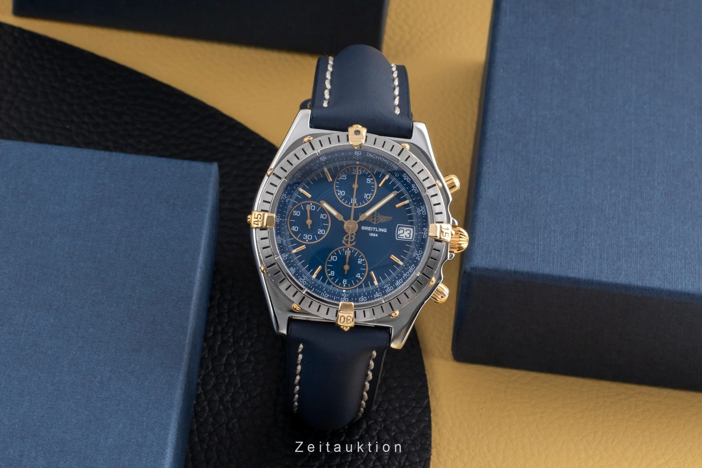 Breitling Chronomat chronograph gilt / steel automatic men's watch B13047  [2502341] - Image 4