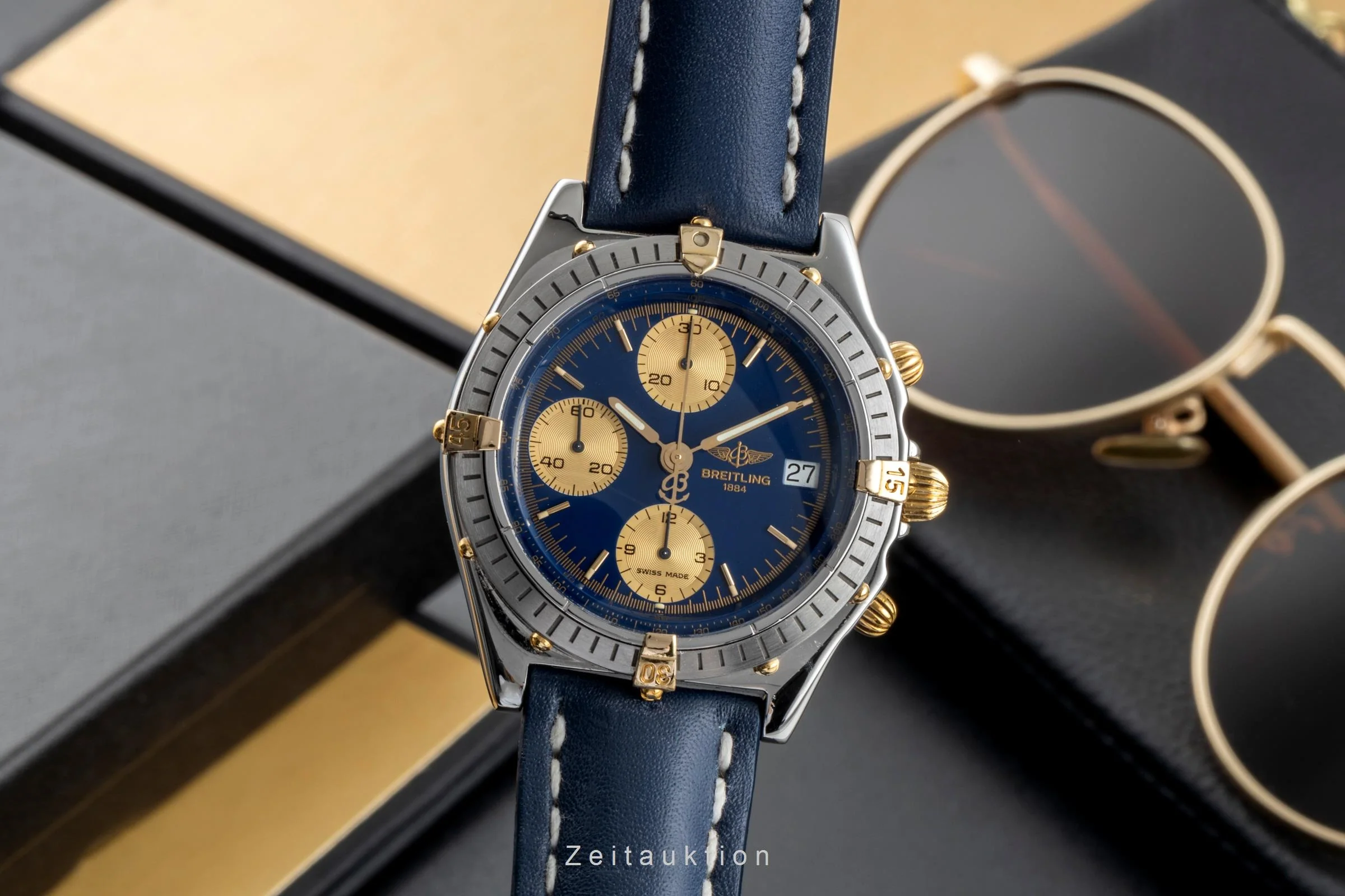 Breitling Chronomat chronograph gilt / steel automatic men's watch B13047  [2506024] - Image 2