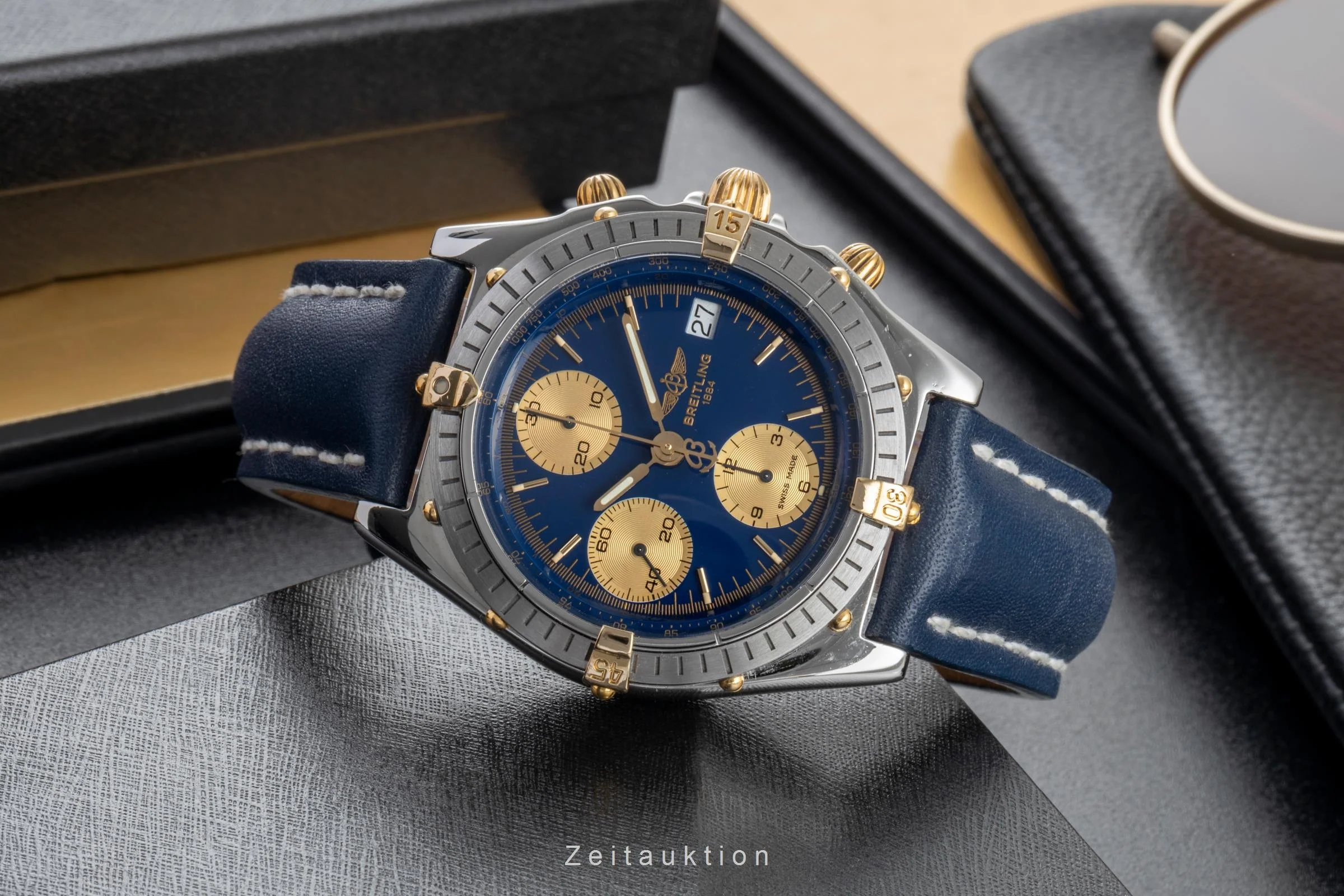 Breitling Chronomat chronograph gilt / steel automatic men's watch B13047  [2506024] - Image 3