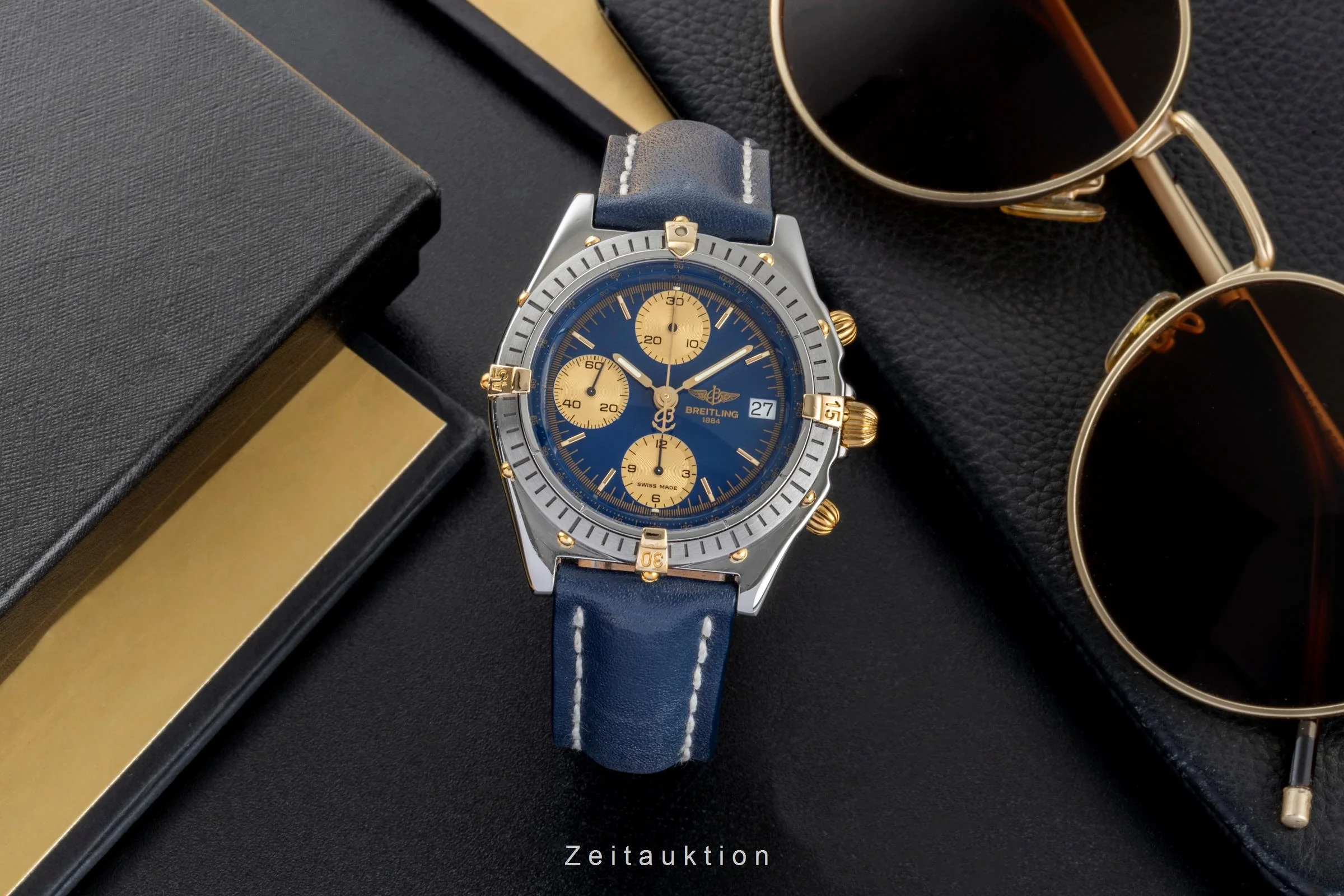 Breitling Chronomat chronograph gilt / steel automatic men's watch B13047  [2506024] - Image 4
