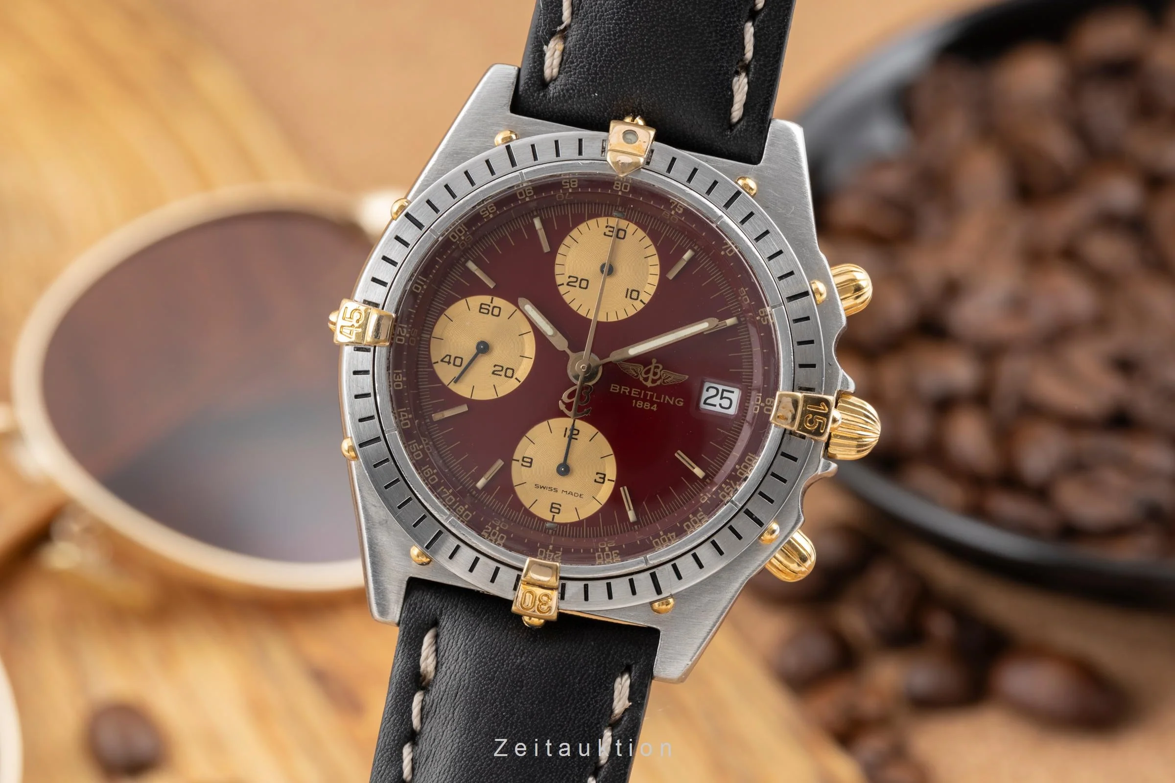 Breitling Chronomat chronograph gilt / steel automatic men's watch B13047  81.950  [2505156] - Image 2