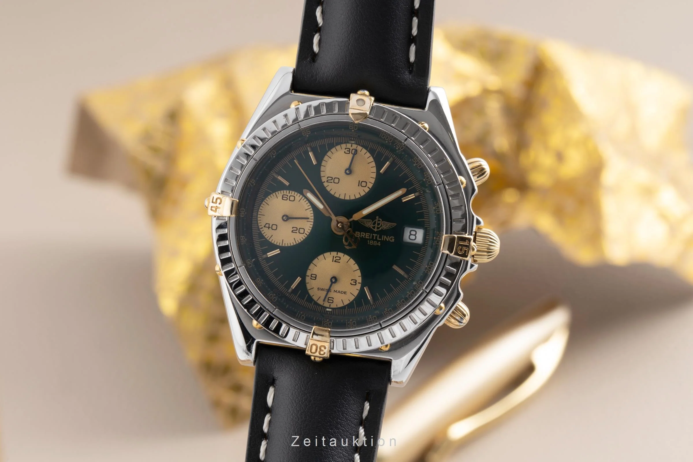 Breitling Chronomat chronograph gilt / steel automatic men's watch B13048  [2502233] - Image 2