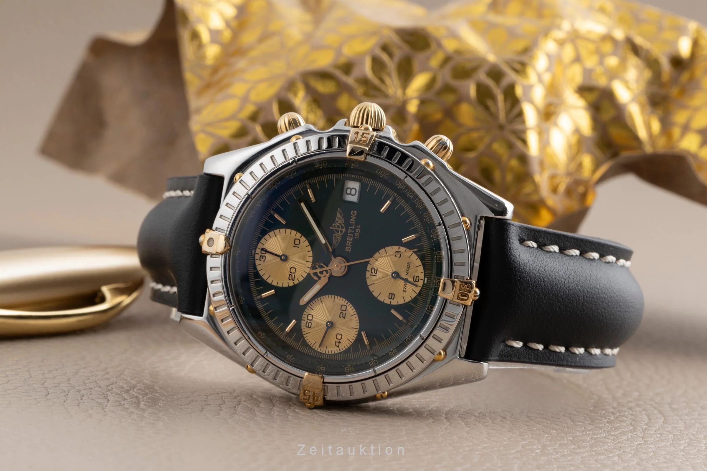 Breitling Chronomat chronograph gilt / steel automatic men's watch B13048  [2502233] - Image 3