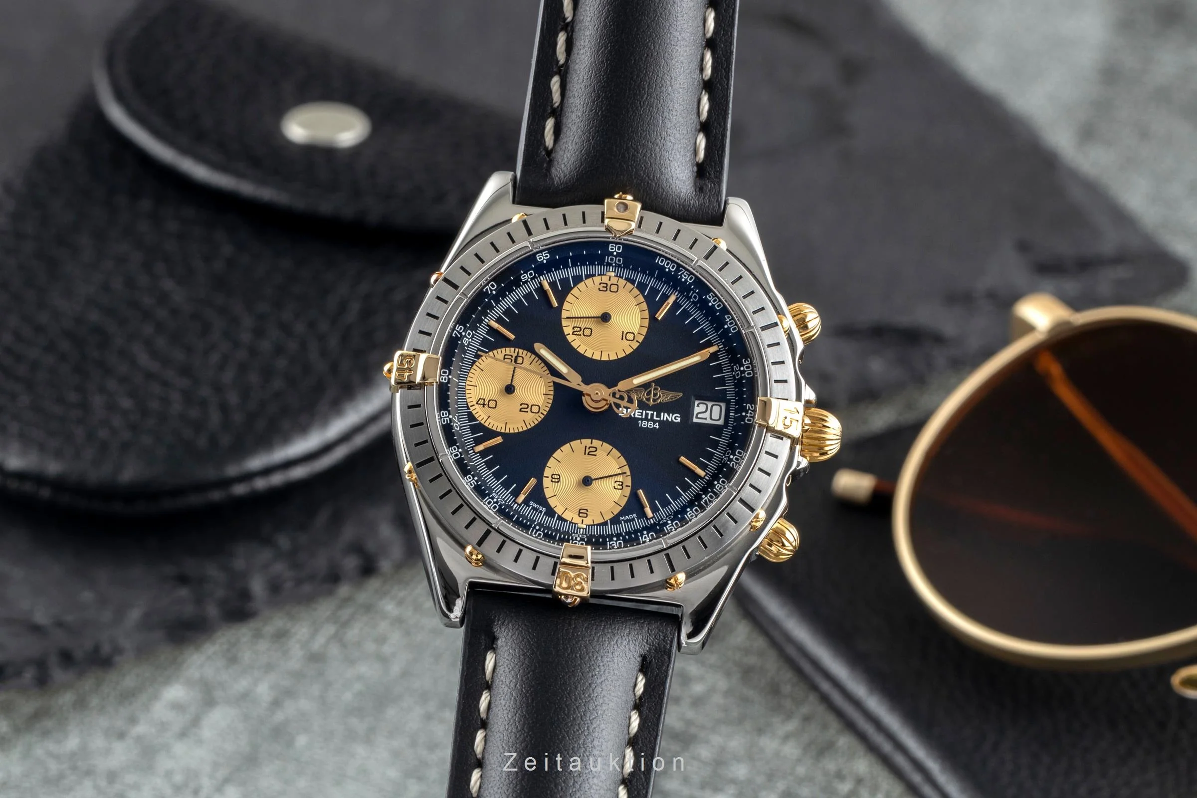 Breitling Chronomat chronograph gilt / steel automatic men's watch B13048  [2502706] - Image 2