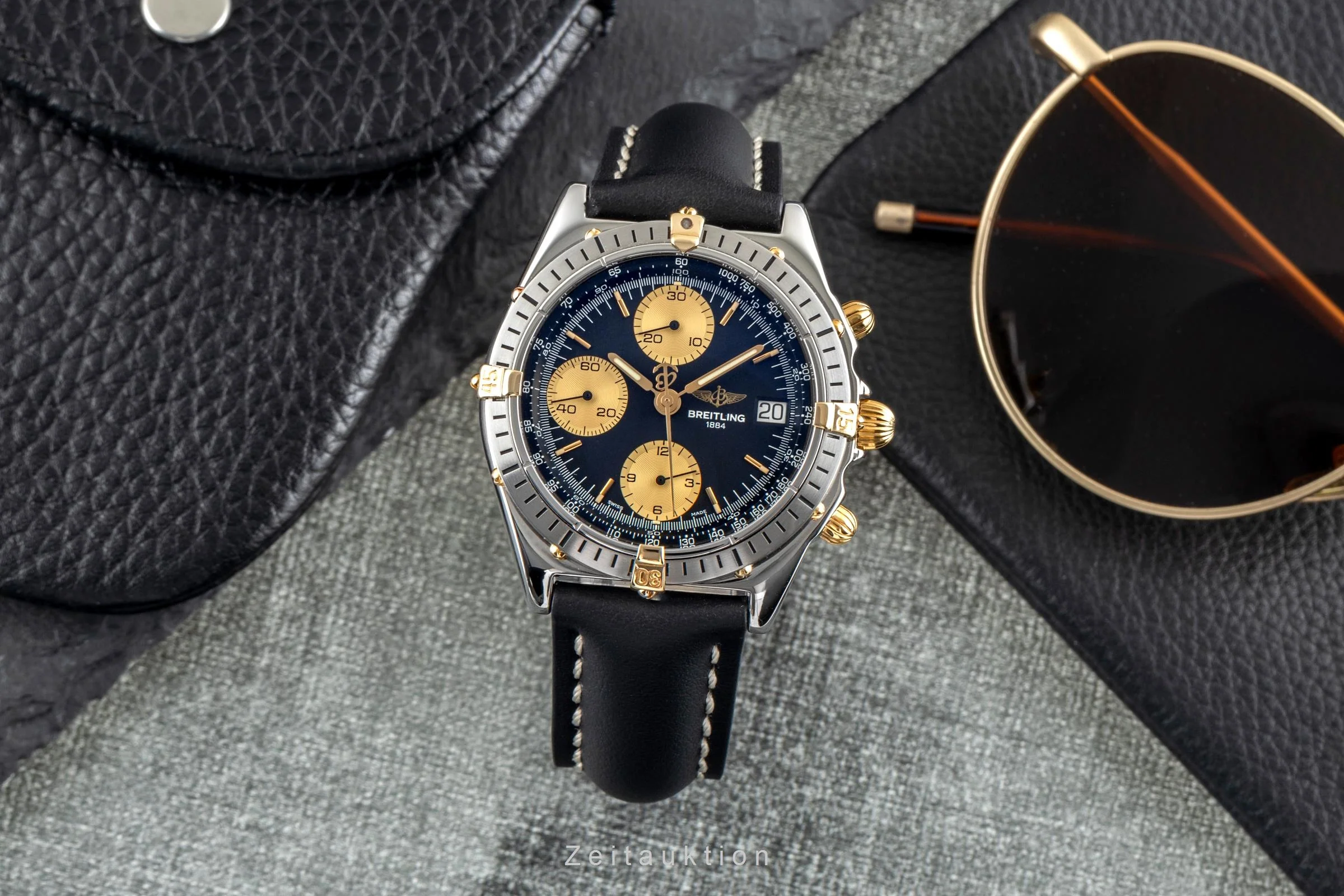 Breitling Chronomat chronograph gilt / steel automatic men's watch B13048  [2502706] - Image 4
