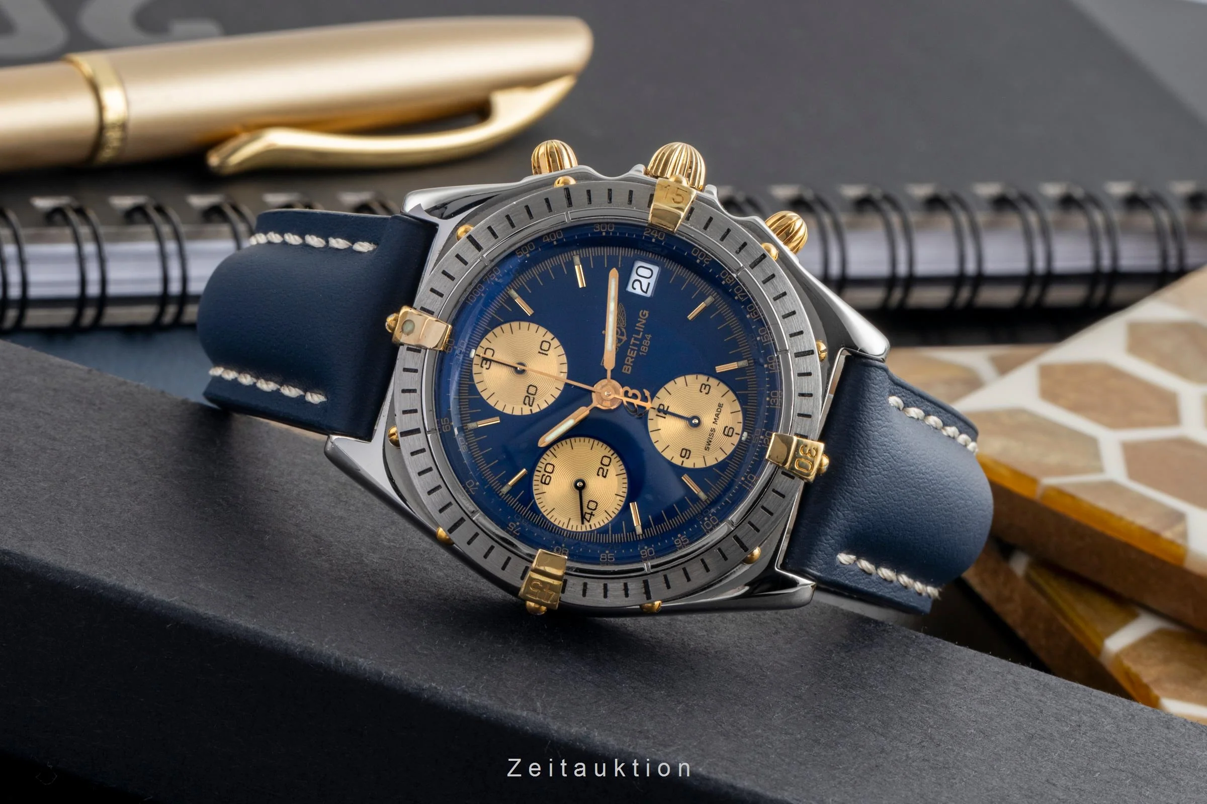 Breitling Chronomat chronograph gilt / steel automatic men's watch B13048  [2502874] - Image 3