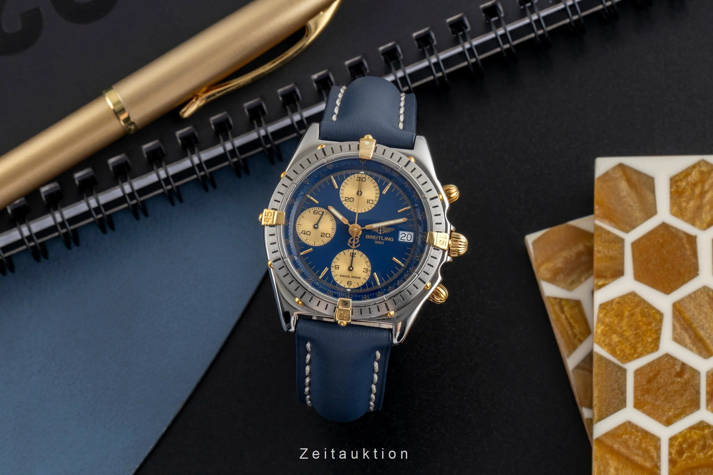 Breitling Chronomat chronograph gilt / steel automatic men's watch B13048  [2502874] - Image 4