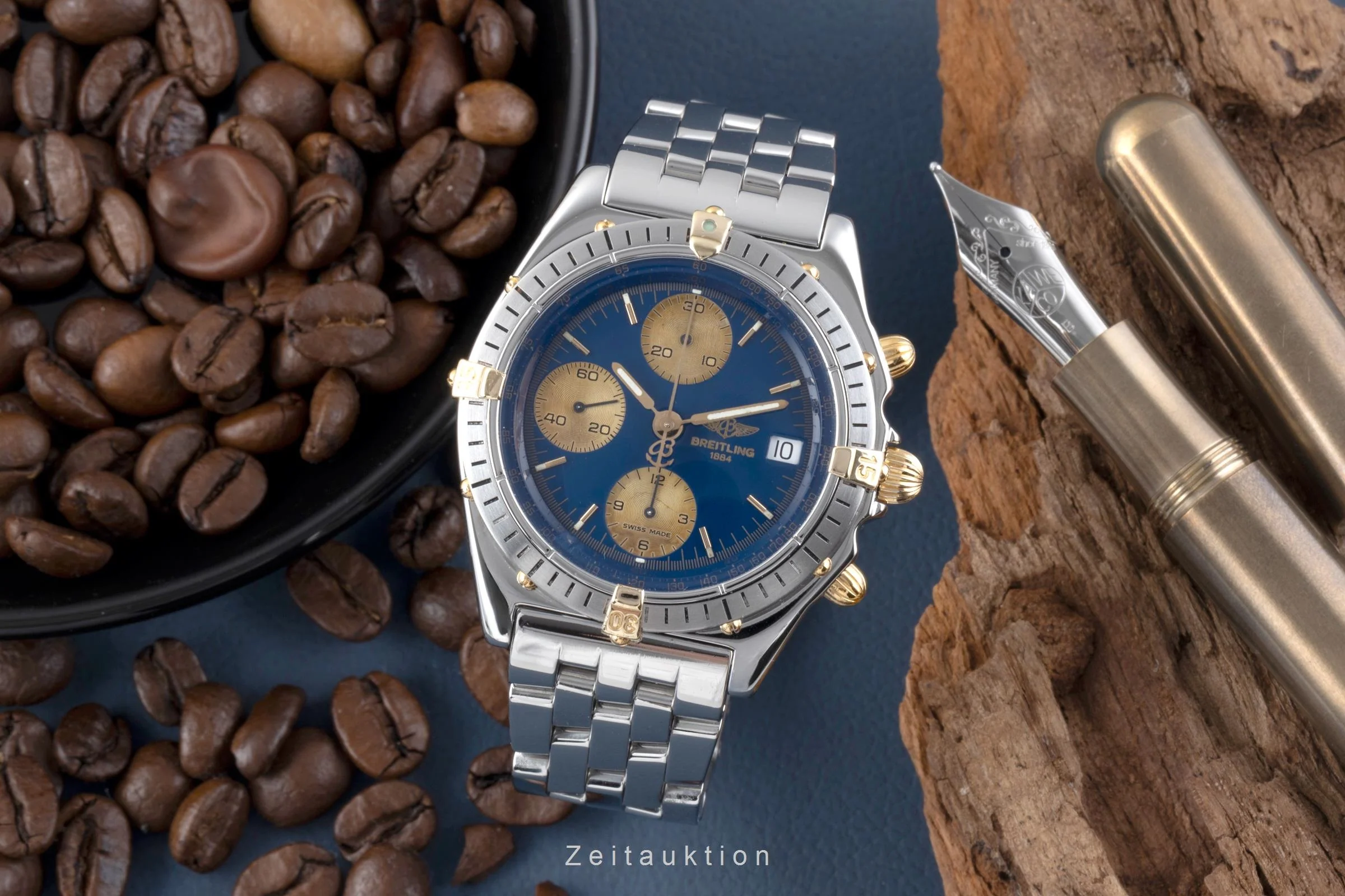 Breitling Chronomat chronograph gilt / steel automatic men's watch B13048  [2506634] - Image 4