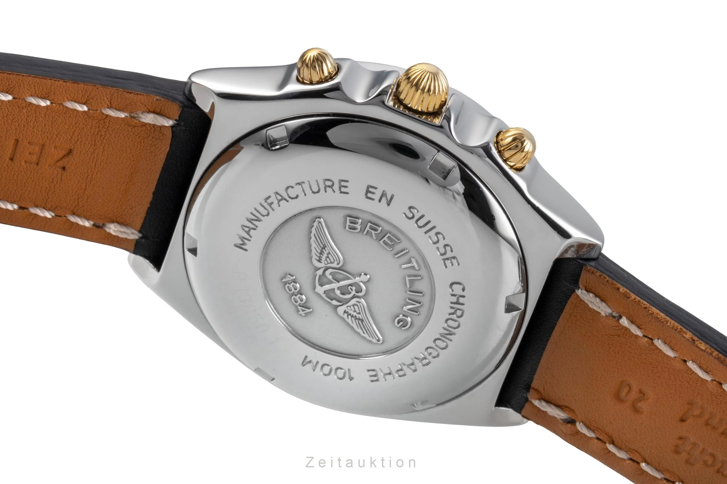 Breitling Chronomat chronograph gilt / steel automatic men's watch B13050.1  [2505379] - Image 12