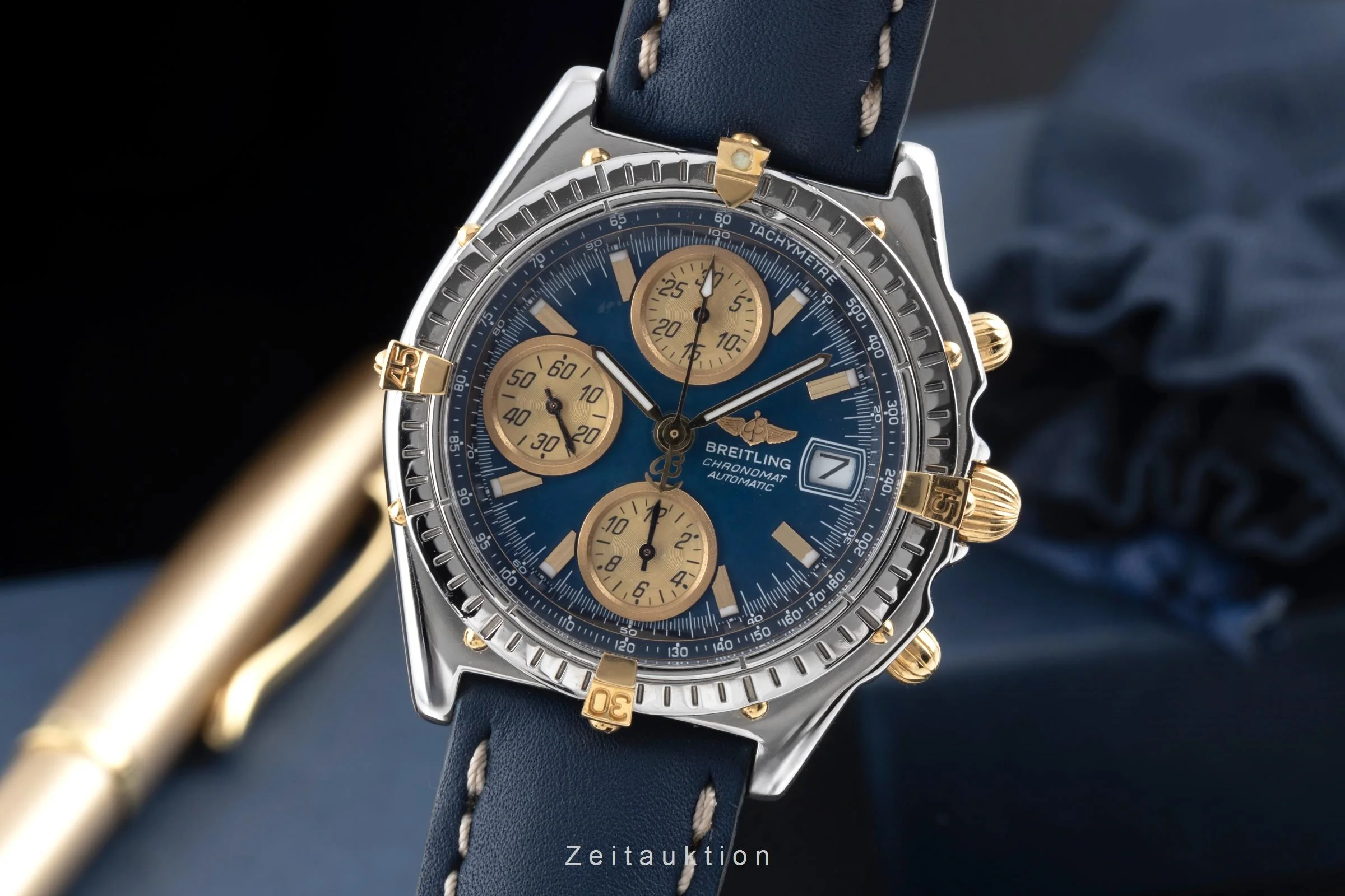 Breitling Chronomat chronograph gilt / steel automatic men's watch B13050.1  [2506189] - Image 2