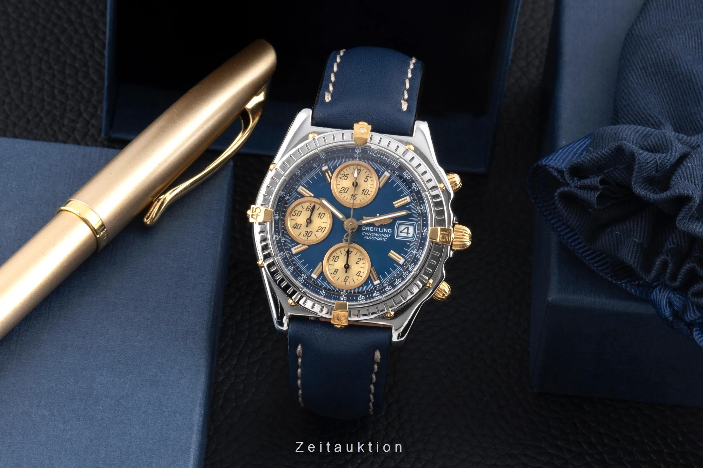 Breitling Chronomat chronograph gilt / steel automatic men's watch B13050.1  [2506189] - Image 4