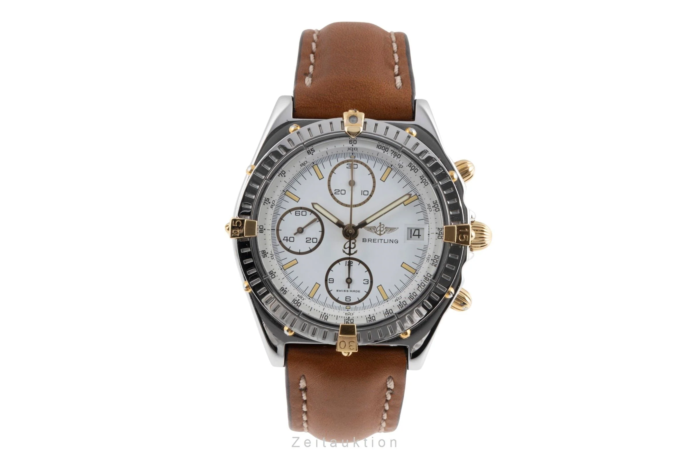 Breitling Chronomat chronograph gilt / steel automatic men's watch B13050  [2502247] - Image 5