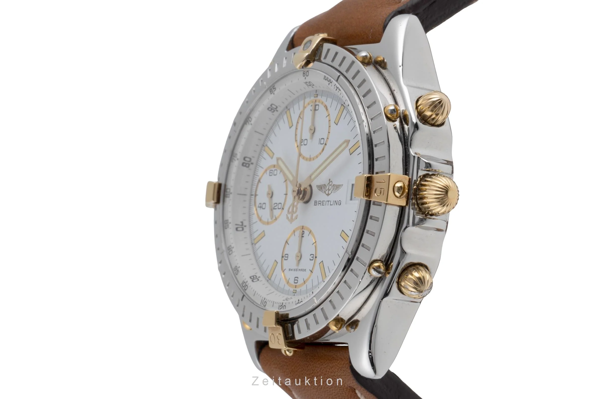 Breitling Chronomat chronograph gilt / steel automatic men's watch B13050  [2502247] - Image 7