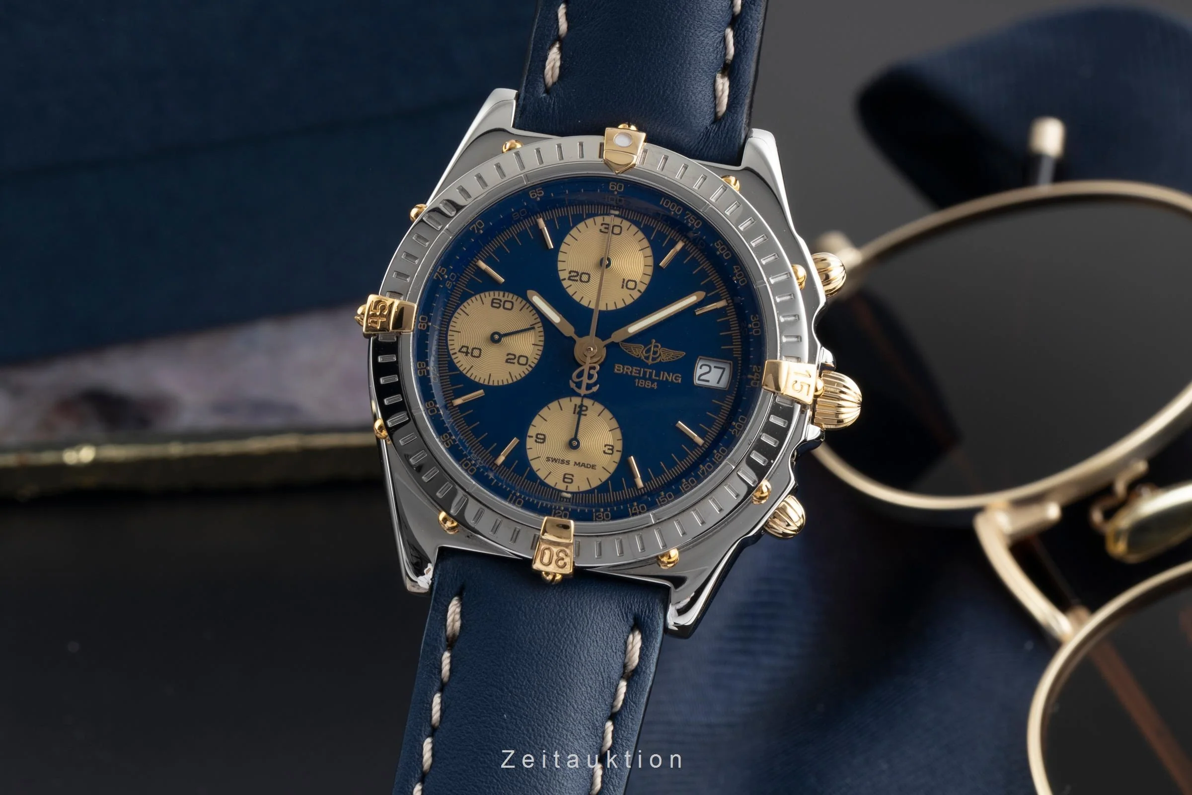 Breitling Chronomat chronograph gilt / steel automatic men's watch B13050  [2503857] - Image 2