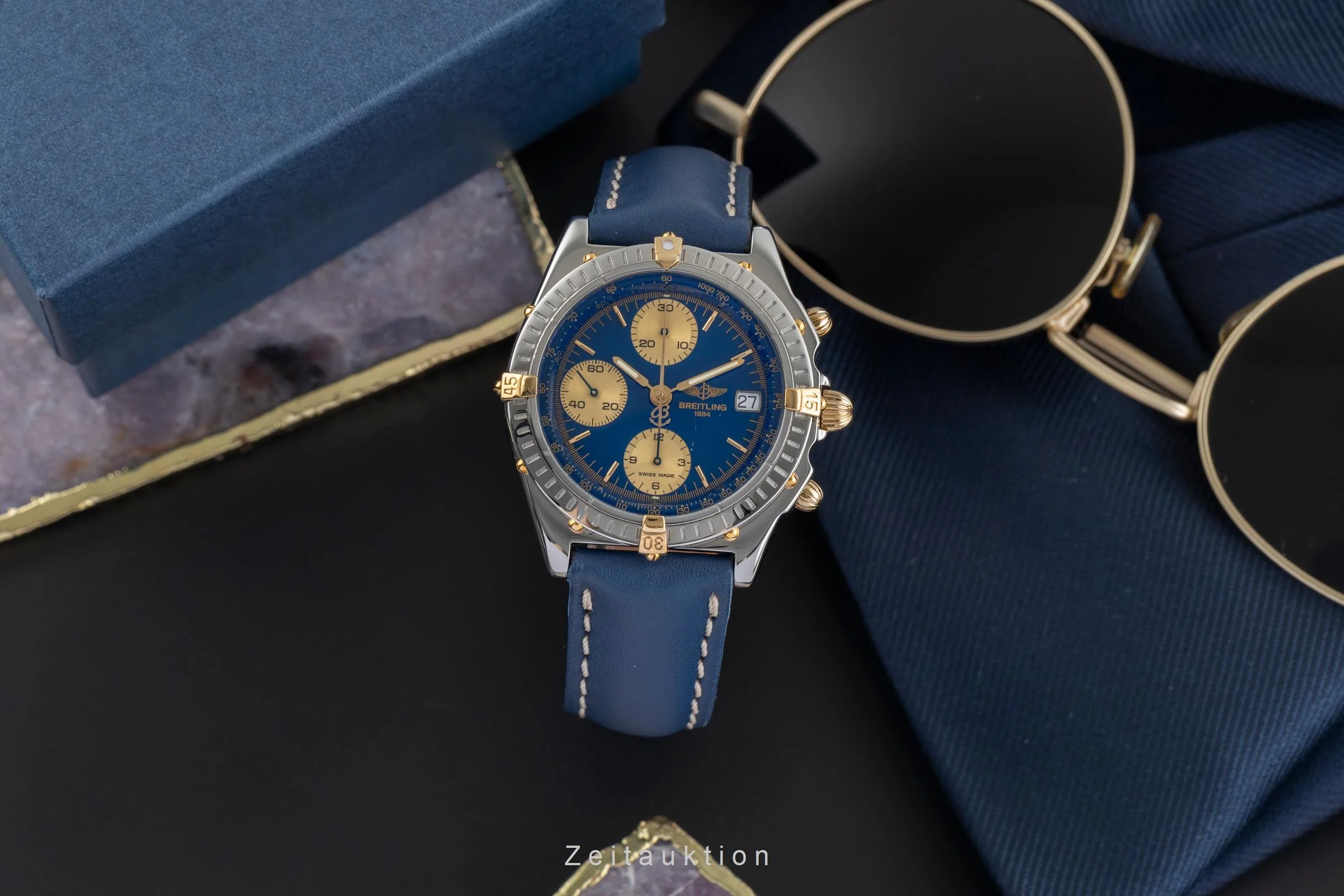 Breitling Chronomat chronograph gilt / steel automatic men's watch B13050  [2503857] - Image 4