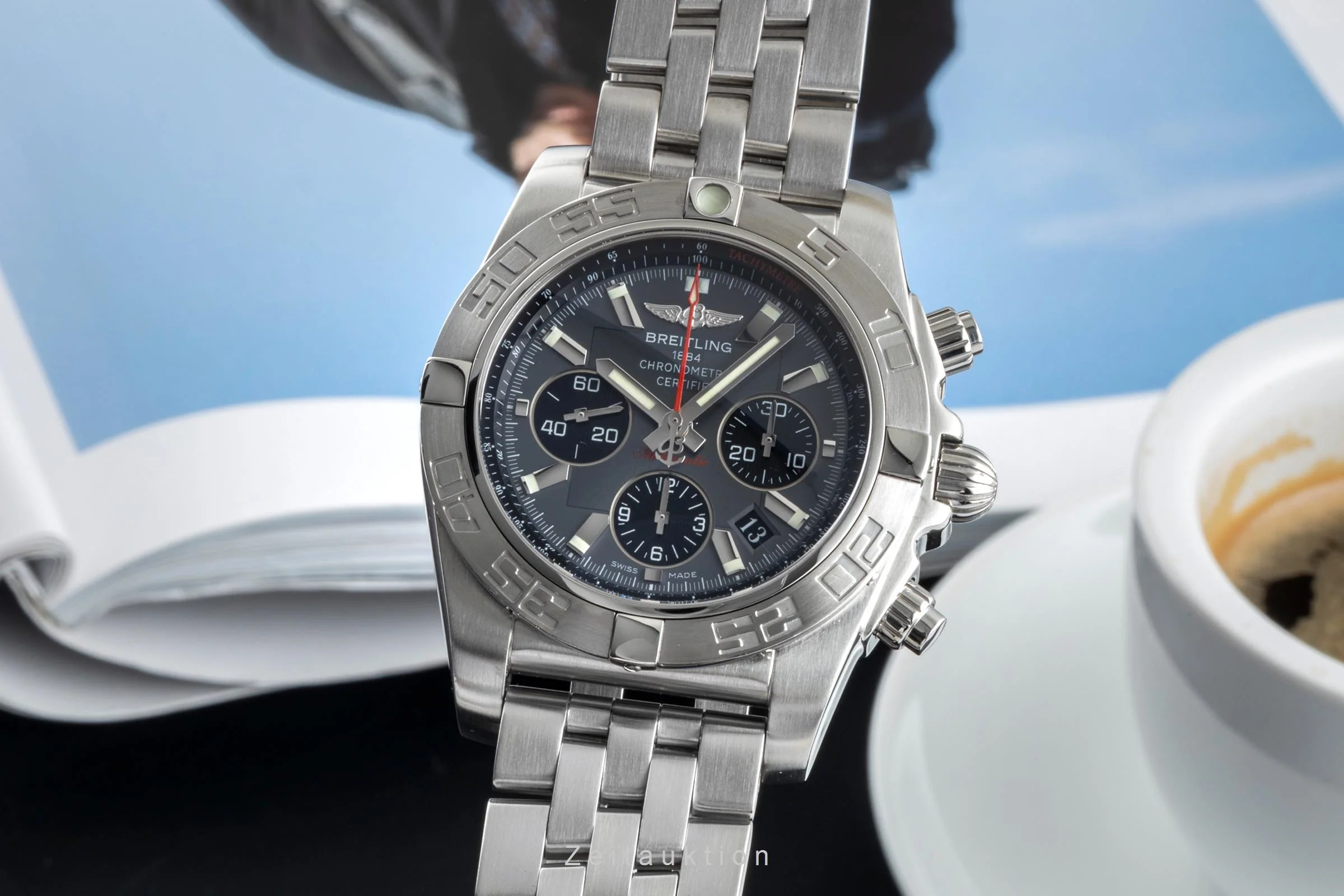 Breitling Chronomat chronograph steel automatic men's watch AB0110  [2506673] - Image 2