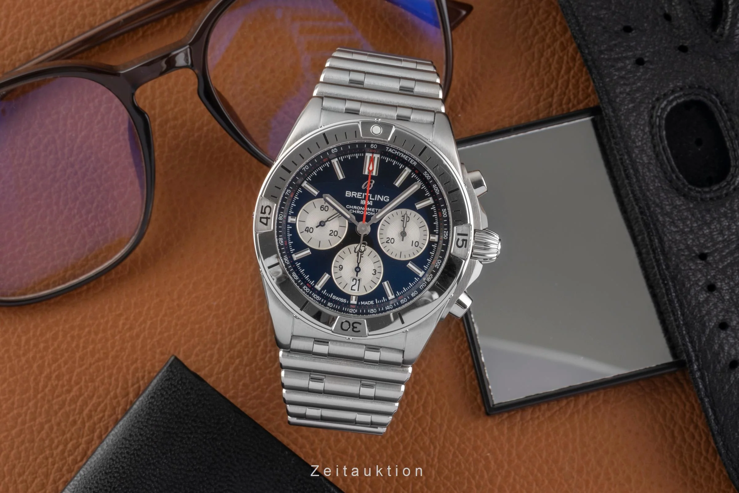 Breitling Chronomat chronograph steel automatic men's watch AB0134101B1A1  [2504629] - Image 4