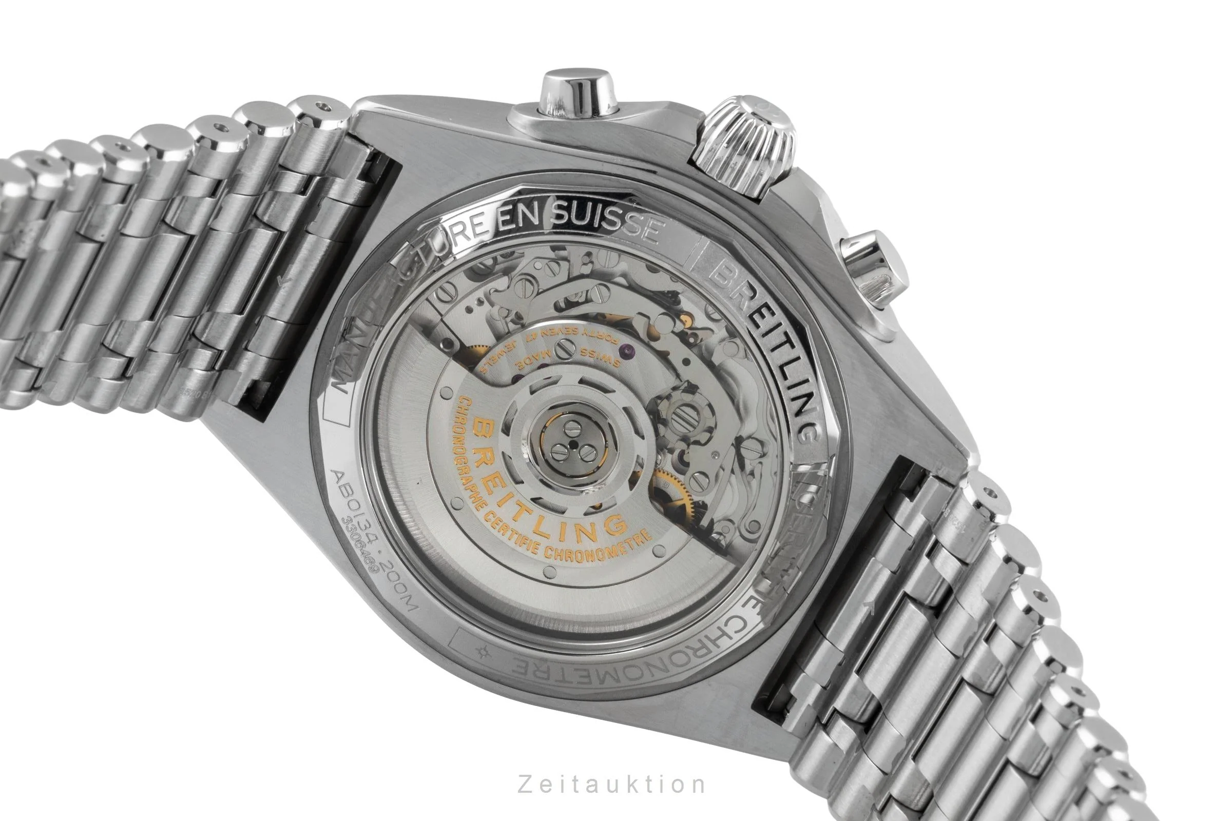 Breitling Chronomat chronograph steel automatic men's watch AB0134101G1A1 LP: 9400EUR  [2506992] - Image 13