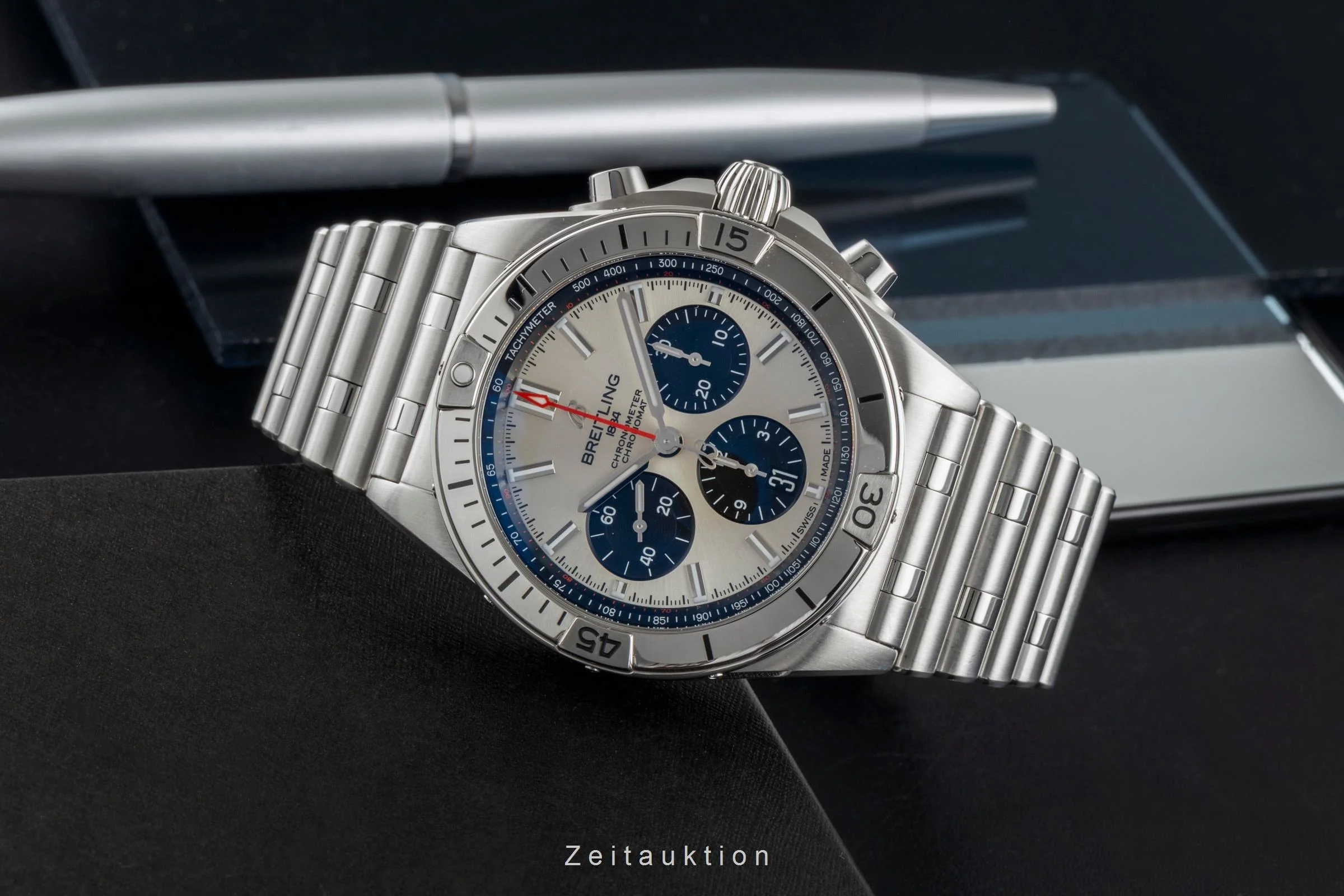 Breitling Chronomat chronograph steel automatic men's watch AB0134101G1A1 LP: 9400EUR  [2506992] - Image 3