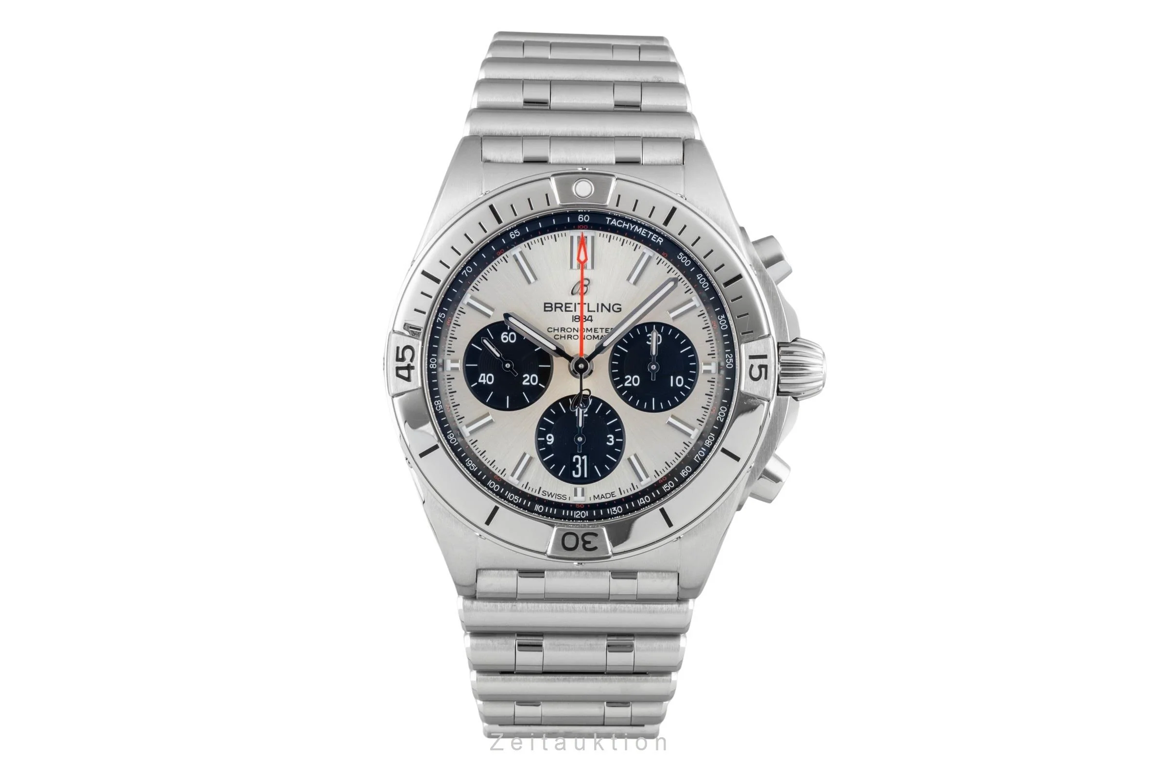 Breitling Chronomat chronograph steel automatic men's watch AB0134101G1A1 LP: 9400EUR  [2506992] - Image 5
